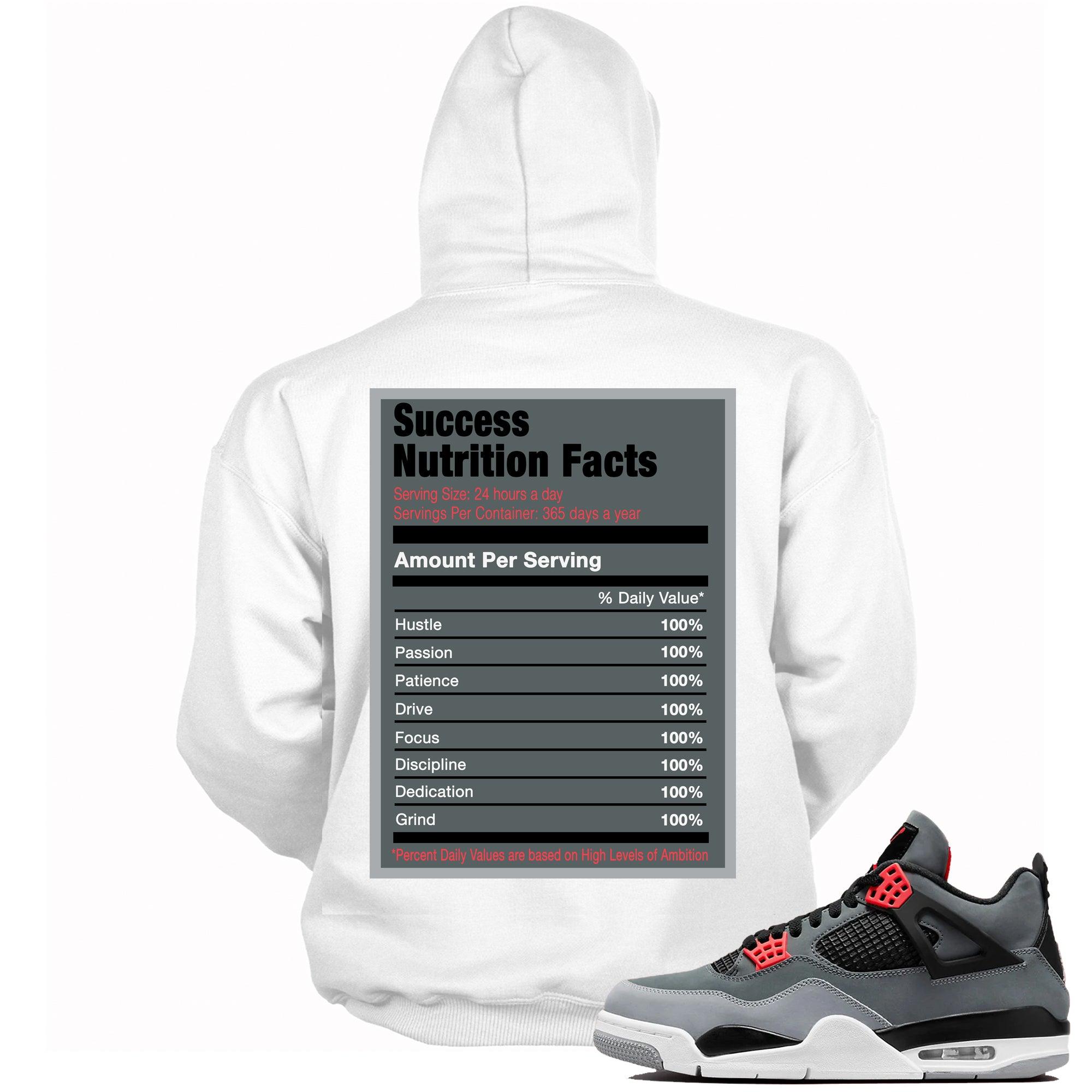 Success Nutrition Facts Hoodie AJ 4s Infrared photo