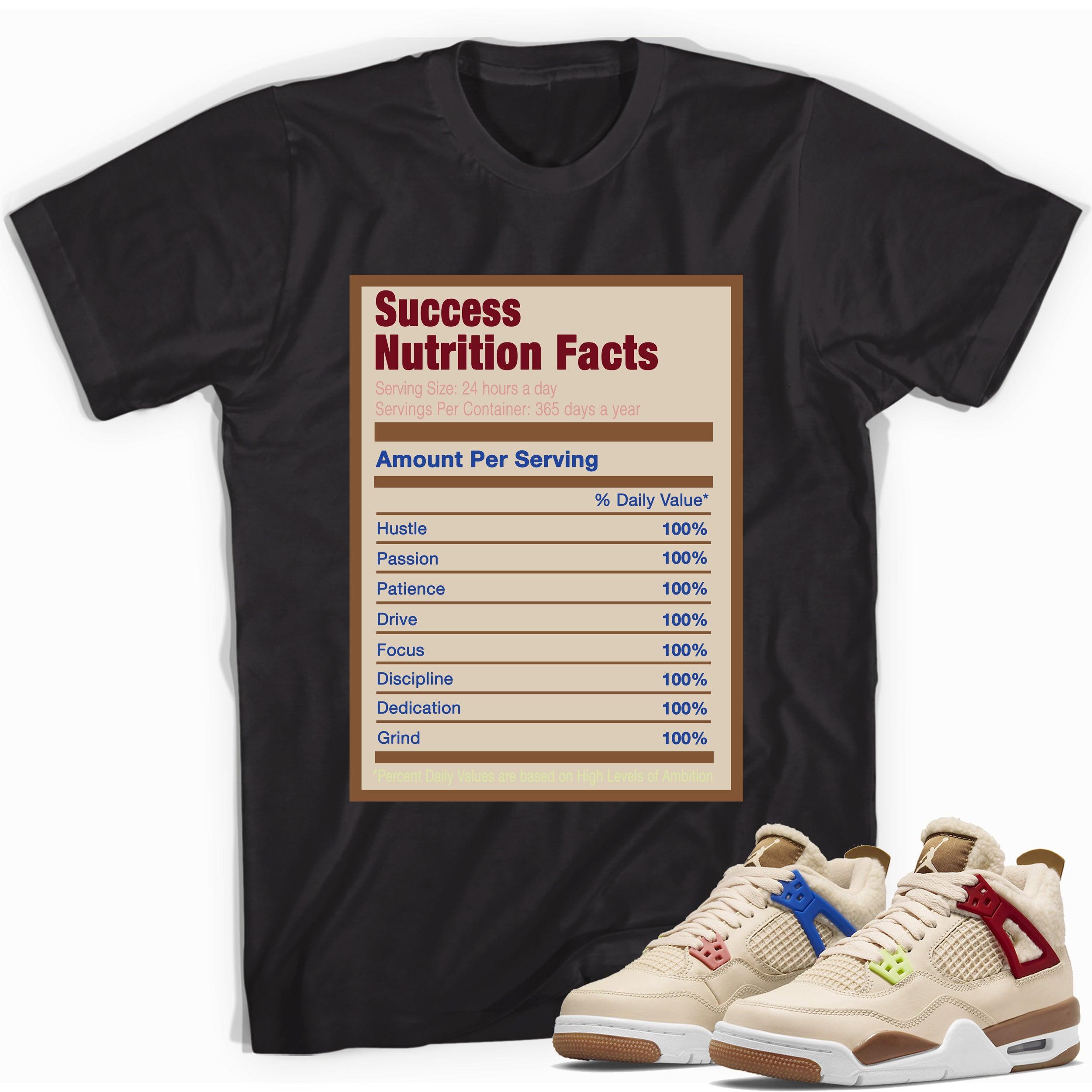 Success Nutrition Facts Sneaker Tee AJ 4 Wild Things photo