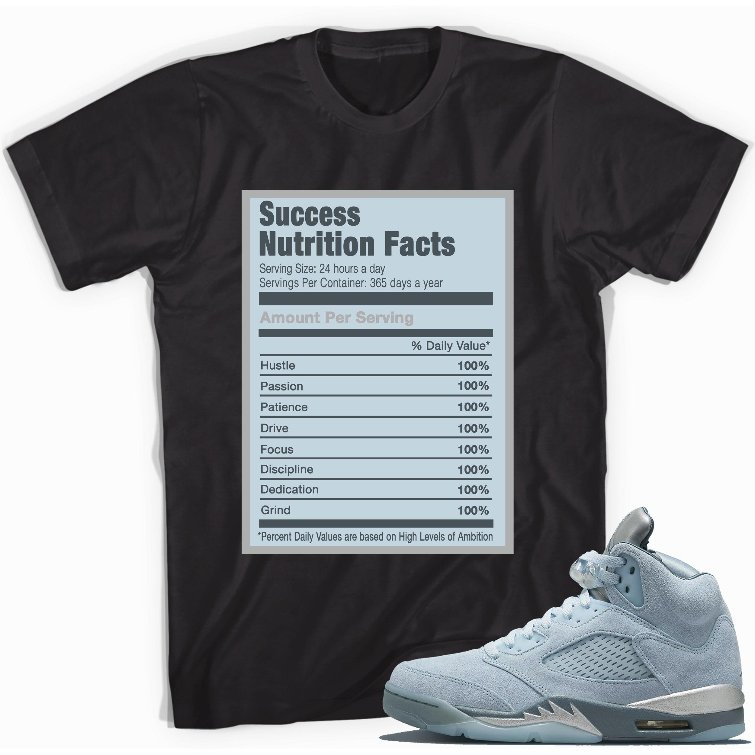 Success Nutrition Facts Shirt AJ 5 Blue Bird photo