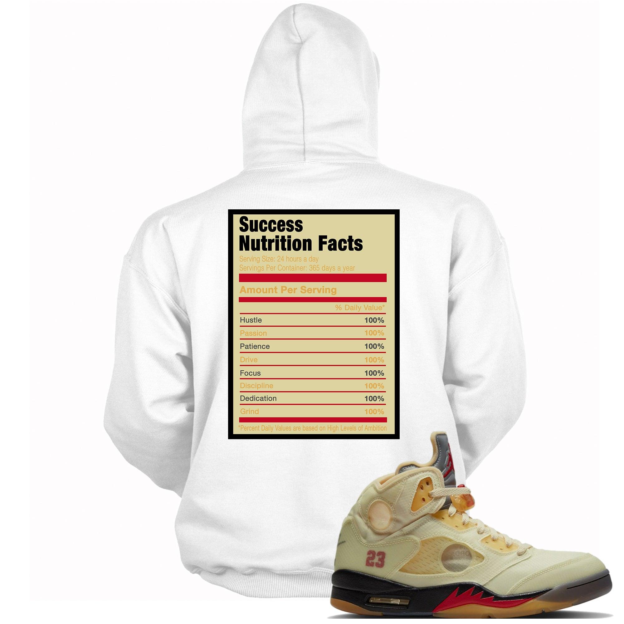 AJ 5 Off White Sail Hoodie - Success Nutrition