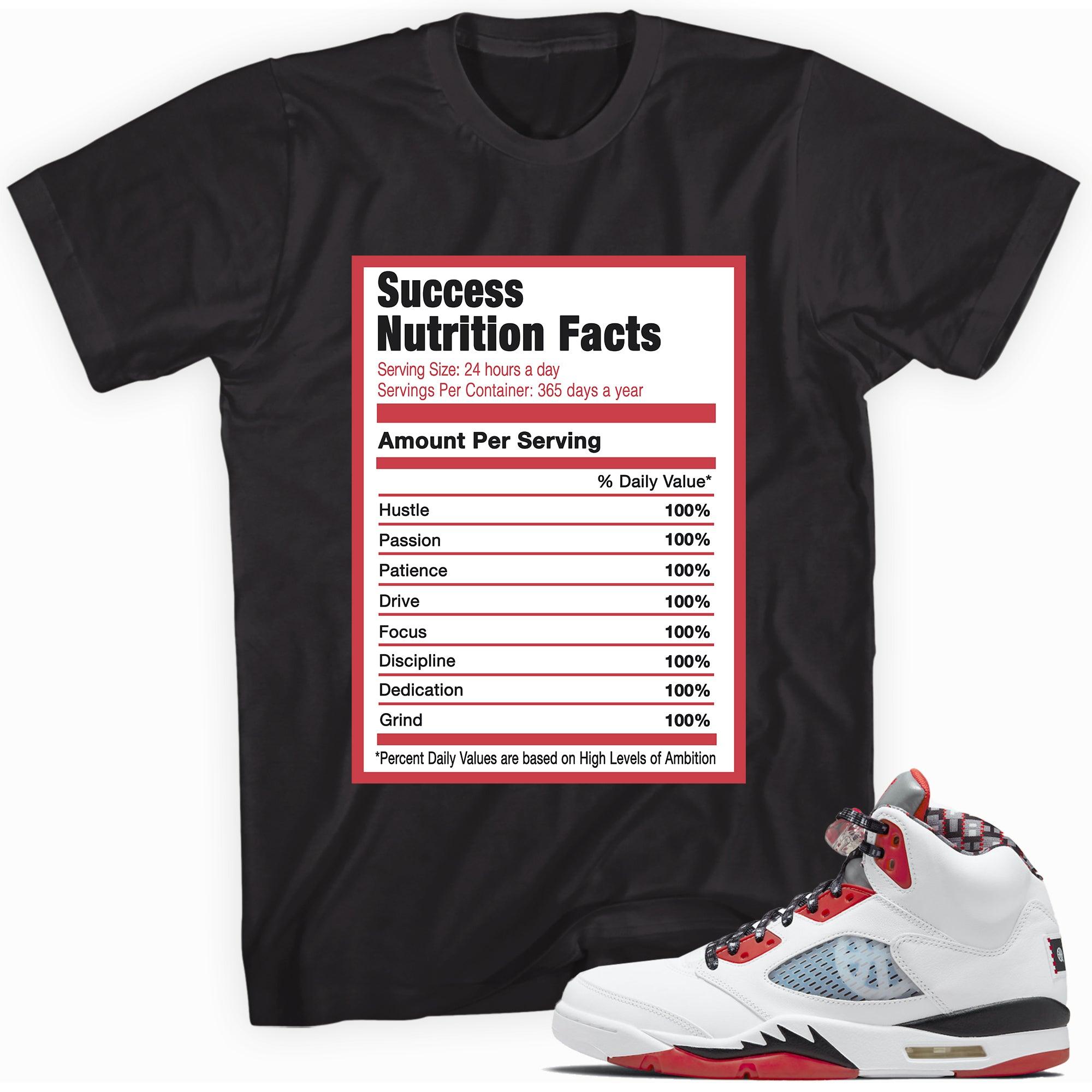 Success Nutrition Facts Shirt AJ 5 Retro Quai 54 photo