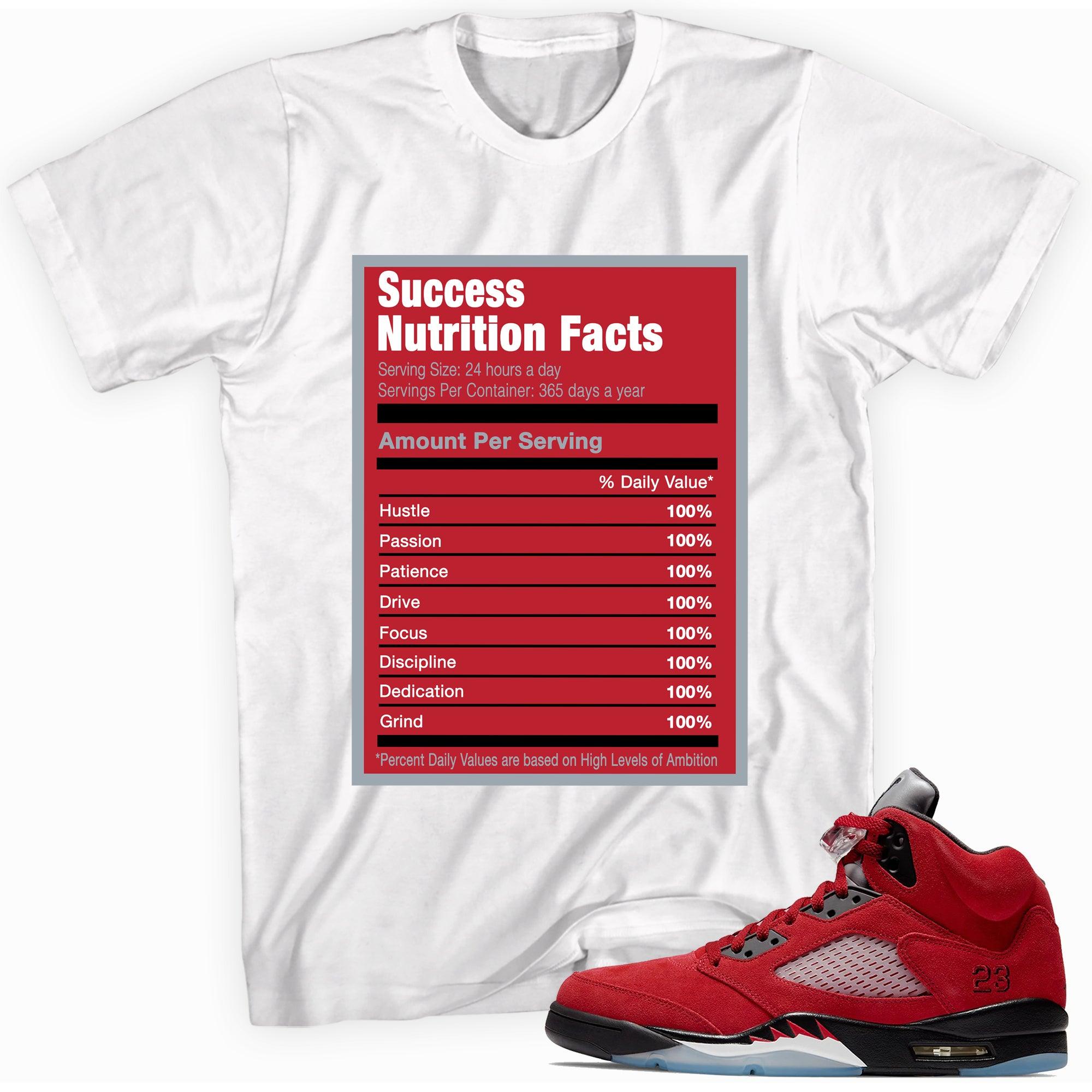 Success Nutrition Facts Shirt AJ 5 Retro Raging Bull 2021 photo