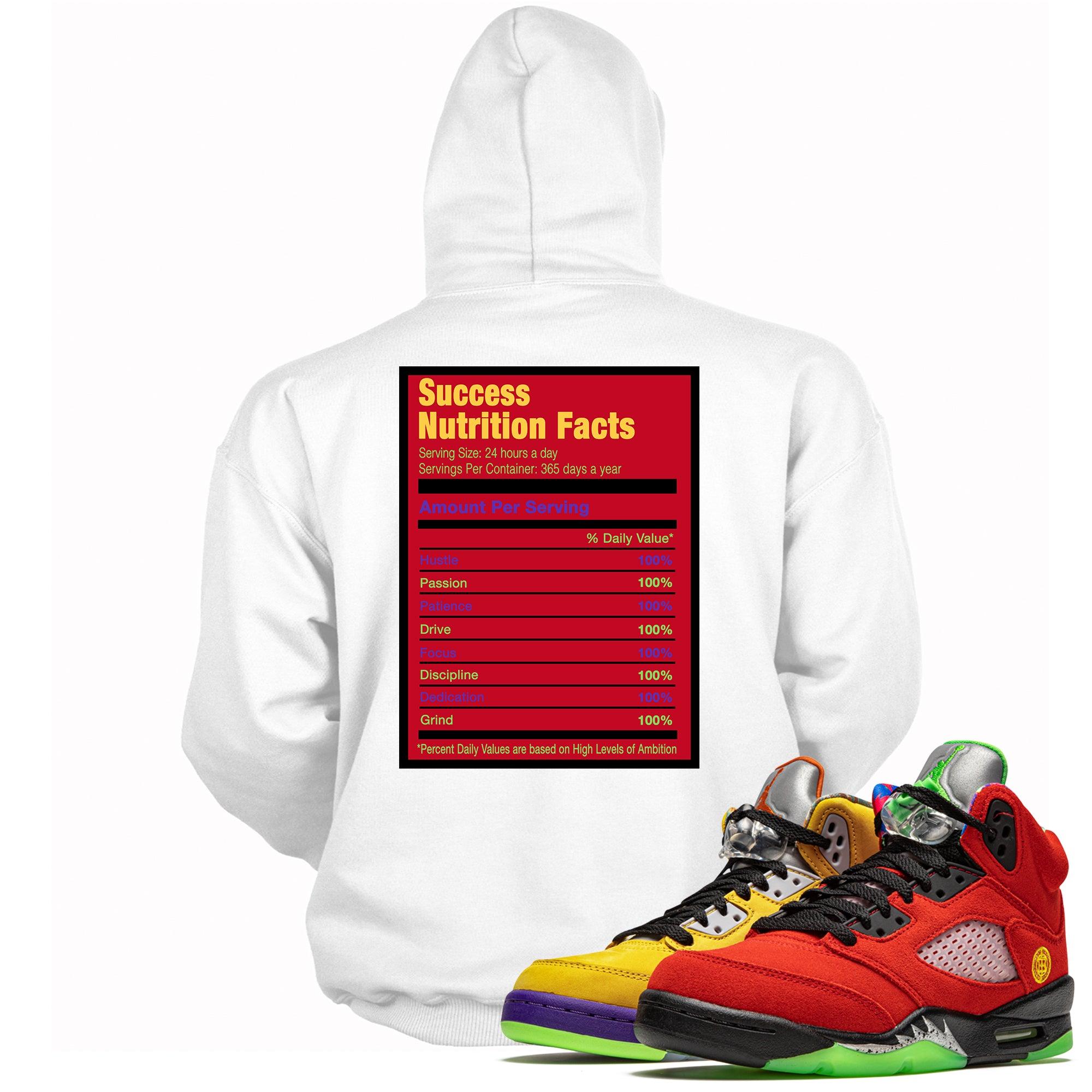 Success Nutrition Facts Hoodie AJ 5 What The photo