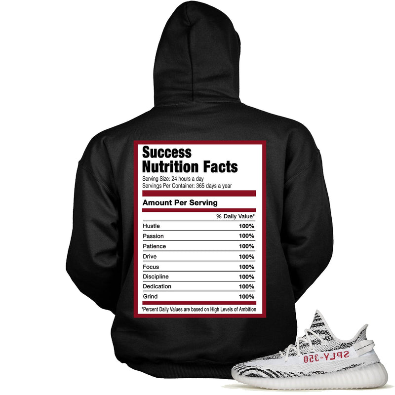 Success Nutrition Facts Sneaker Sweatshirt Yeezy Boost 350 V2 Zebra photo