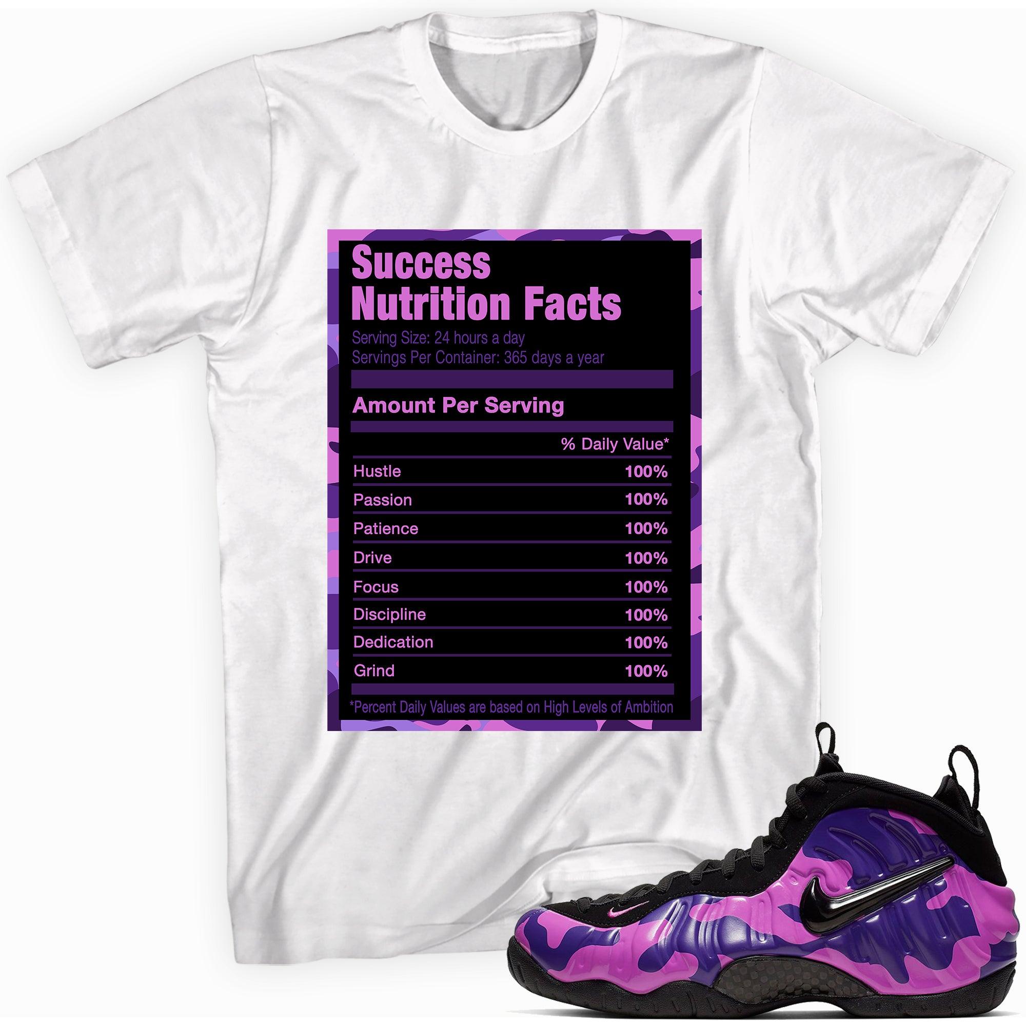 Success Nutrition Shirt Air Foamposite One Purple Camo Sneakers photo