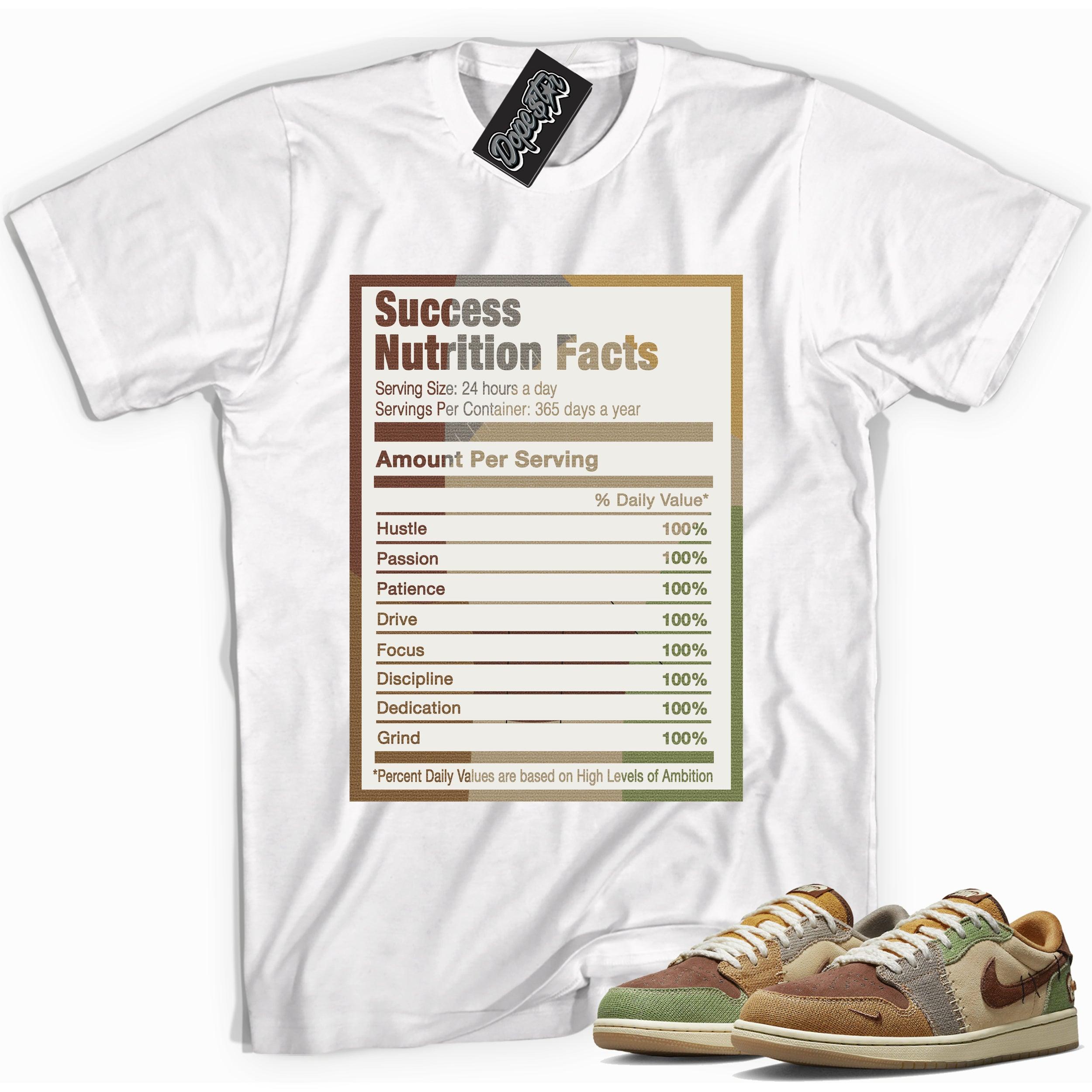 Success Nutrition Facts Shirt AJ 1 Low OG Zion Williamson Voodoo photo