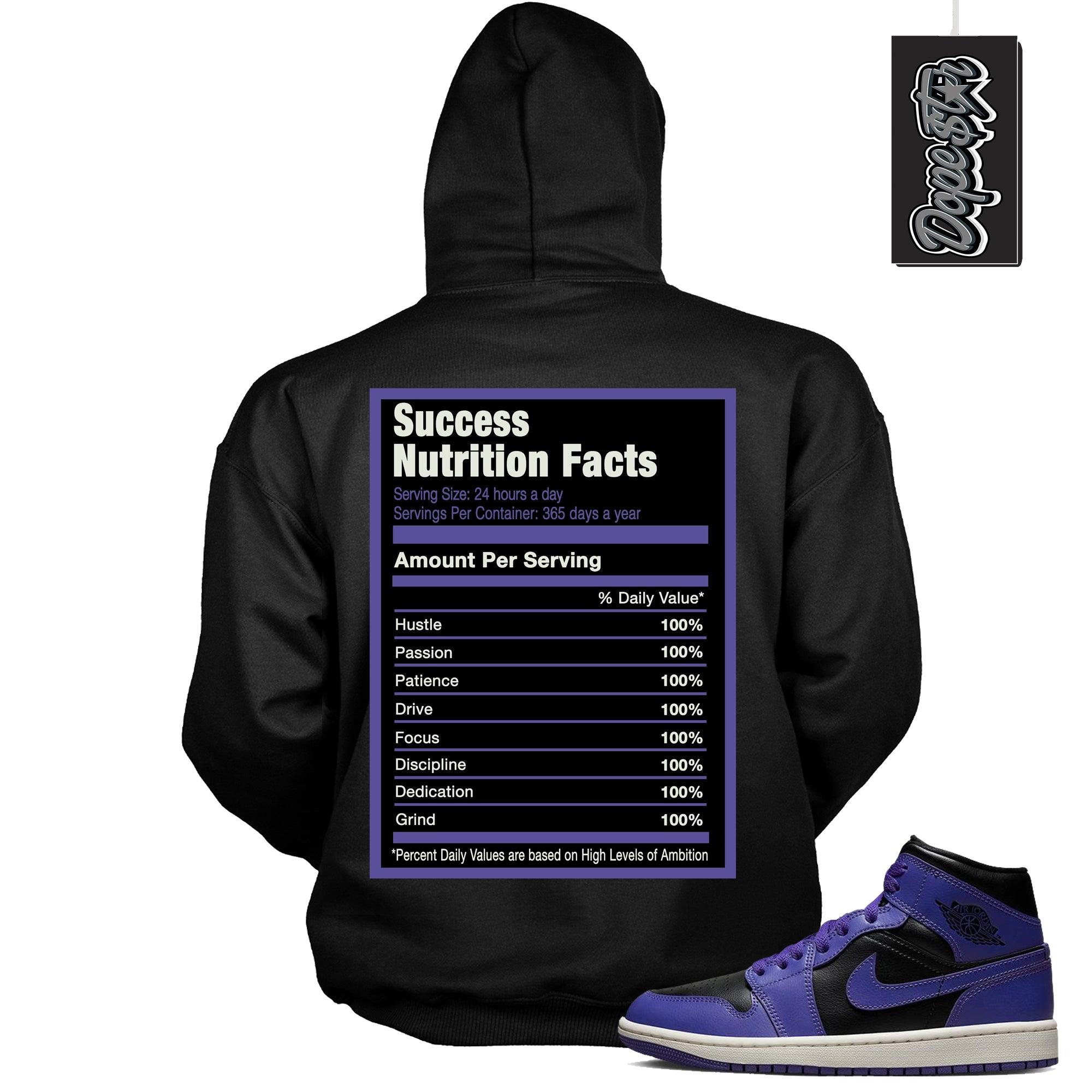 Success Nutrition Sneaker Sweatshirt AJ 1 Mid Purple Black photo