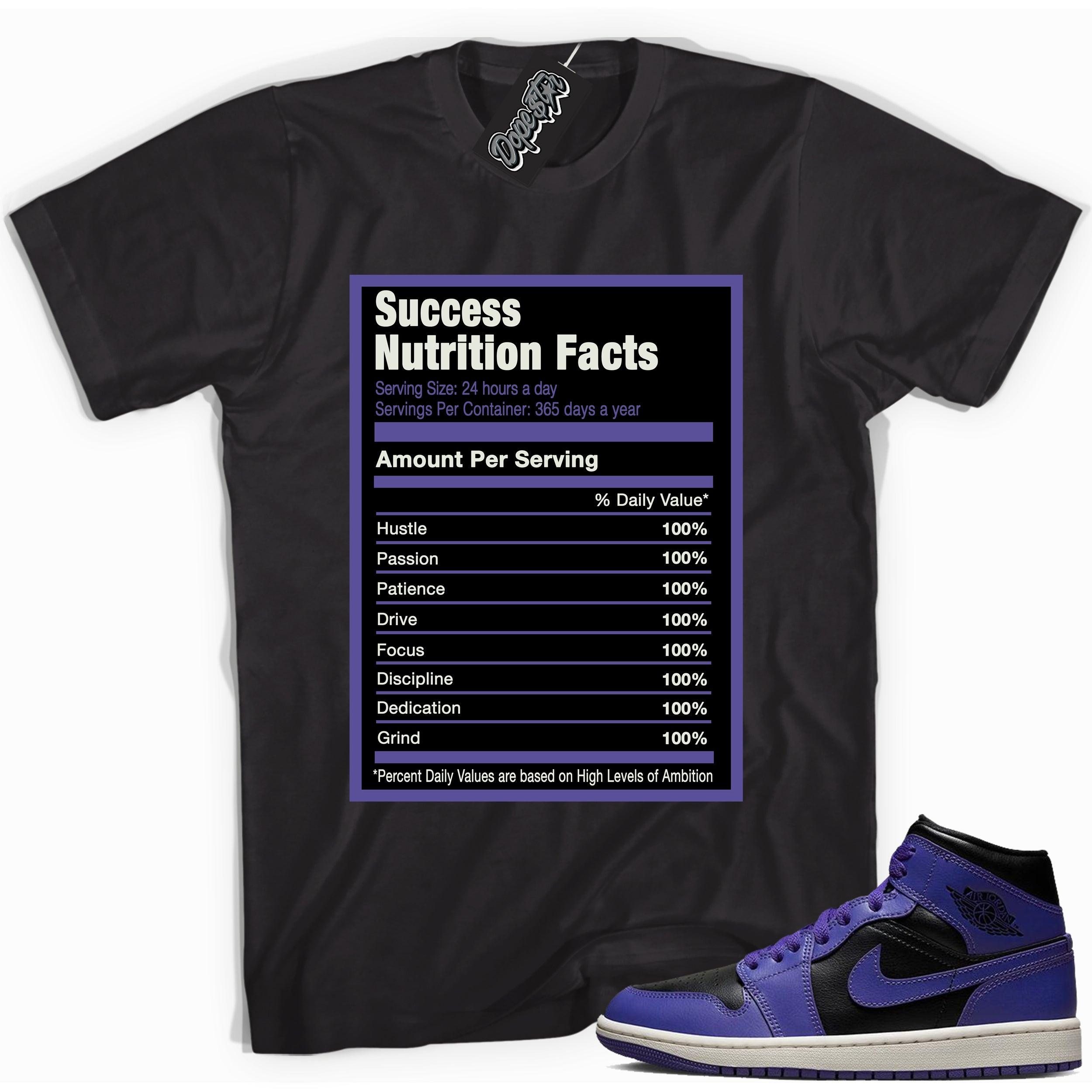 Success Nutrition Shirt AJ 1 Mid Purple Black photo