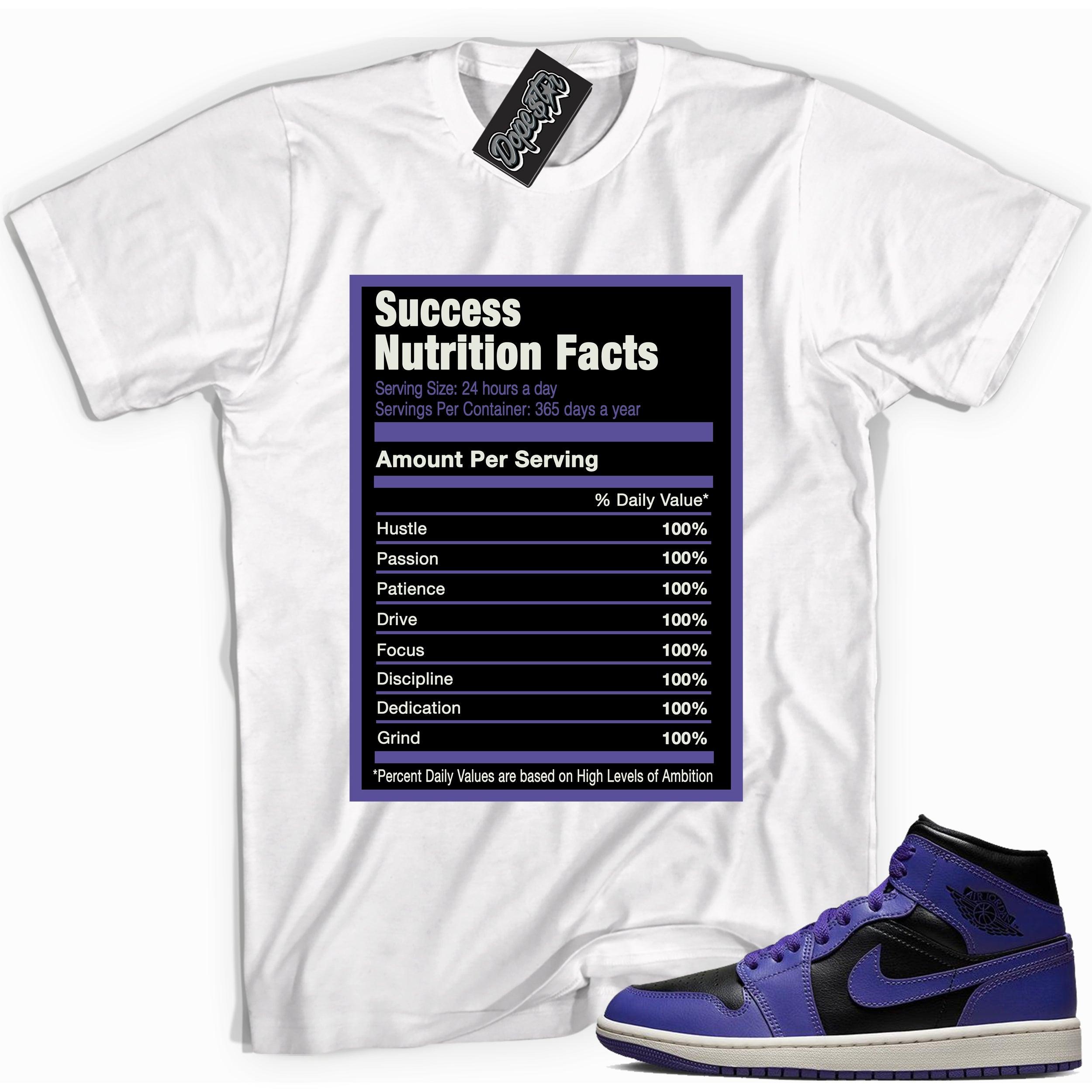 Success Nutrition Sneaker Tee AJ 1 Mid Purple Black photo