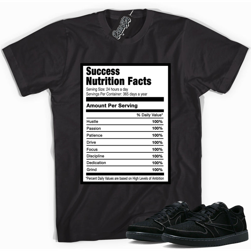 Success Nutrition Shirt AJ 1 Retro Low OG SP Travis Scott Black Phantom photo