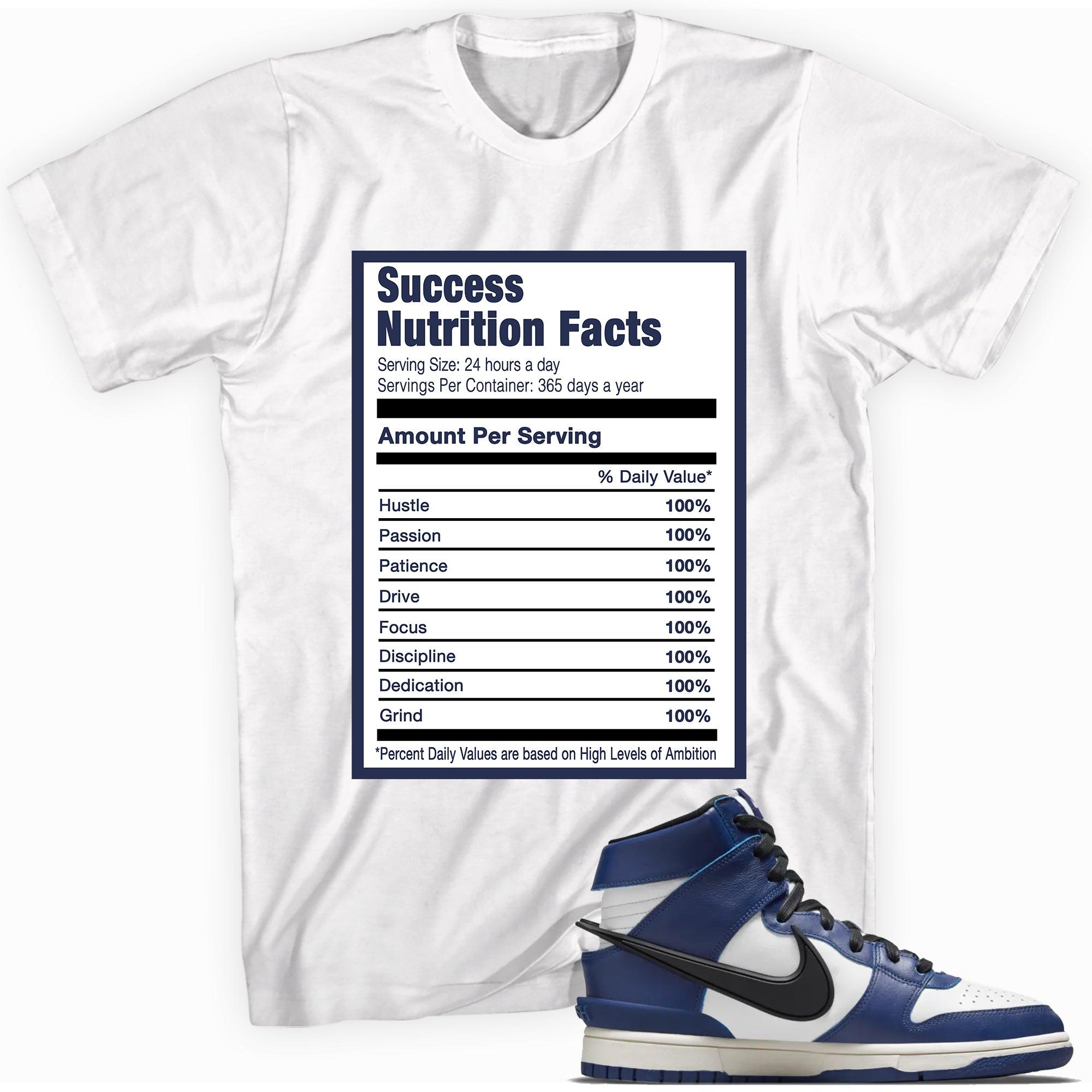 Success Nutrition Sneaker Tee Nike Dunk High AMBUSH Deep Royal photo
