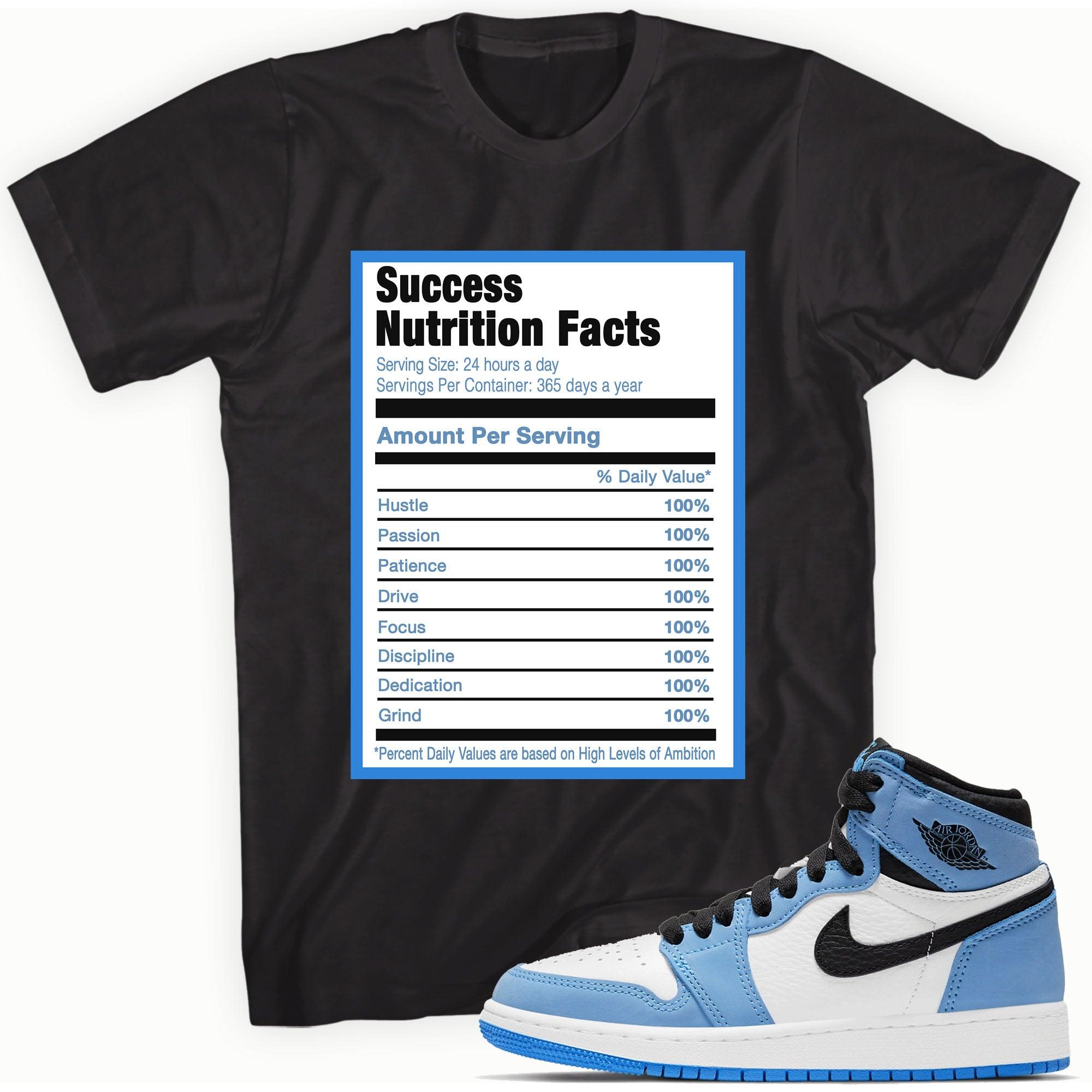 Success Nutrition Shirt AJ 1 Retro High White University Blue photo