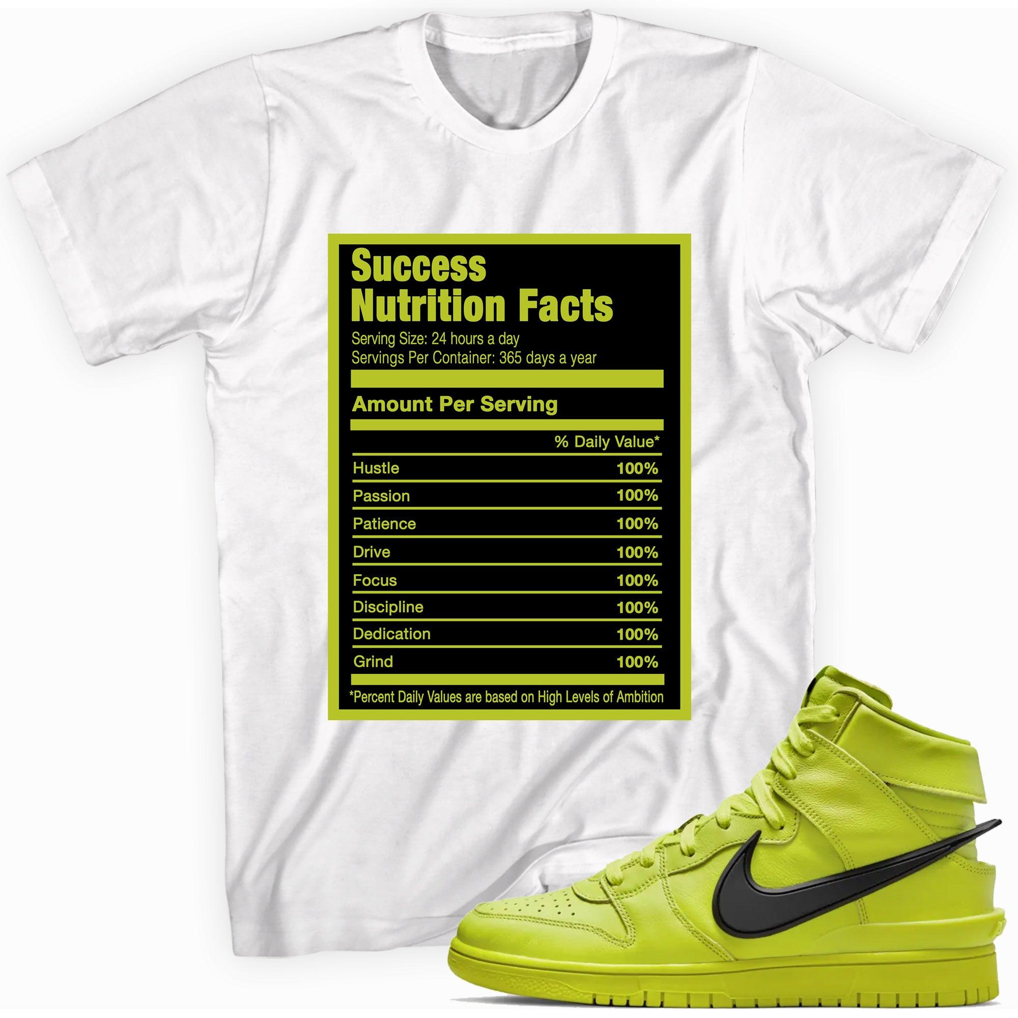 Success Nutrition Sneaker Tee Nike Dunk High AMBUSH Flash Lime photo