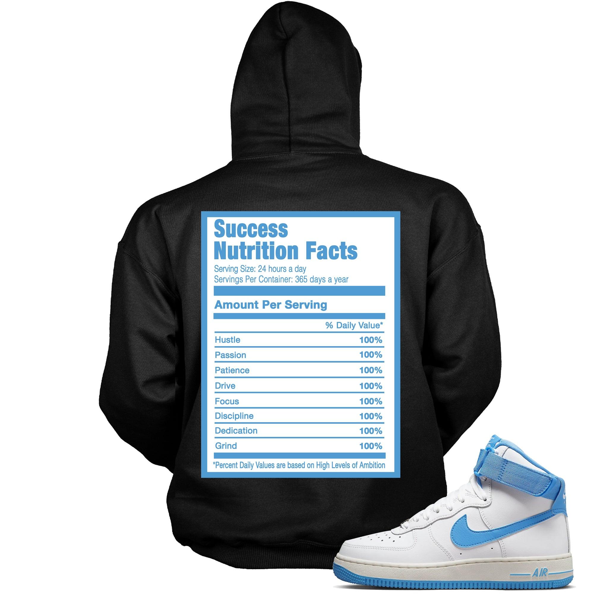 Success Nutrition Sneaker Sweatshirt Nike Air Force 1 High White University Blue photo