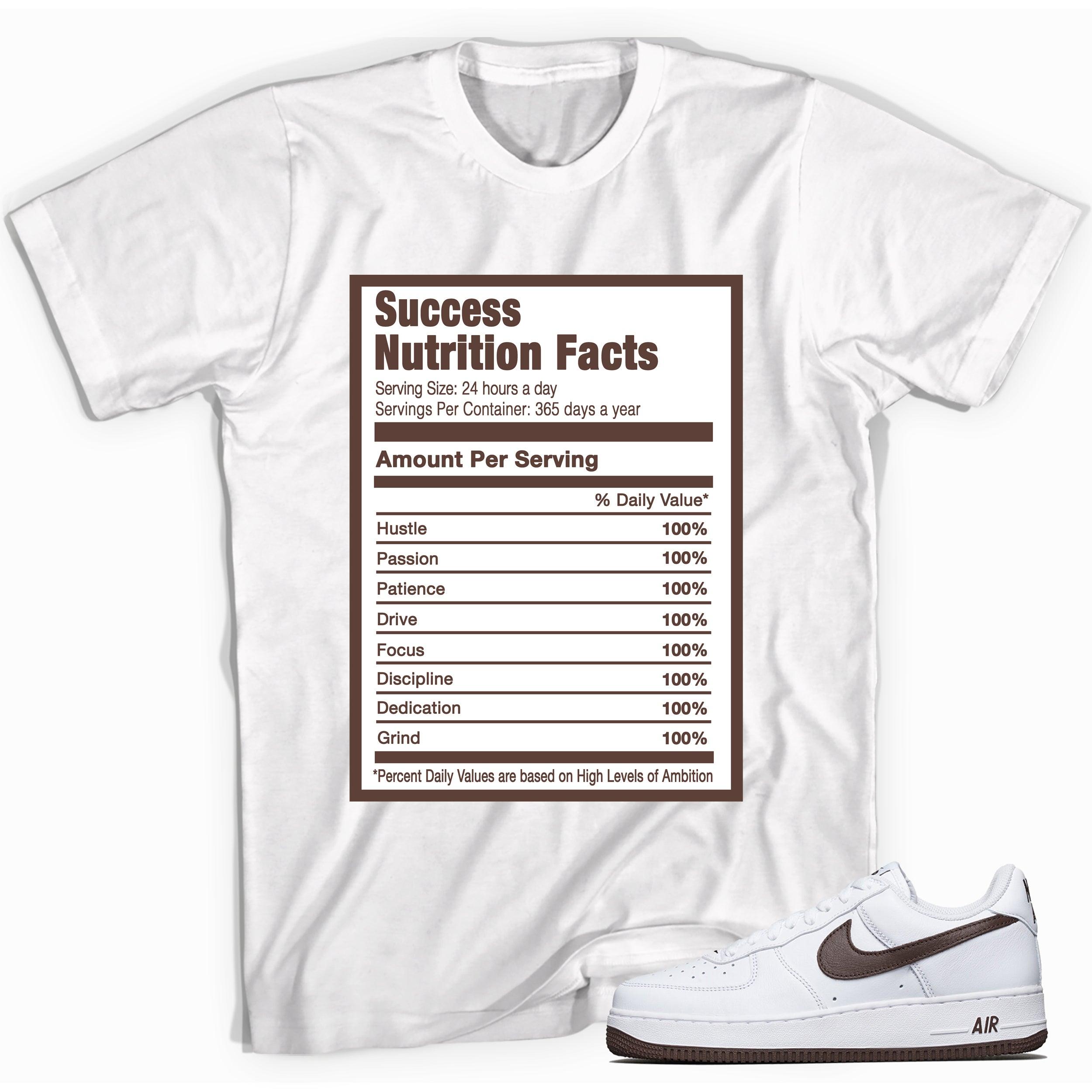 Success Nutrition T-Shirt Nike Air Force 1 Low White Chocolate photo