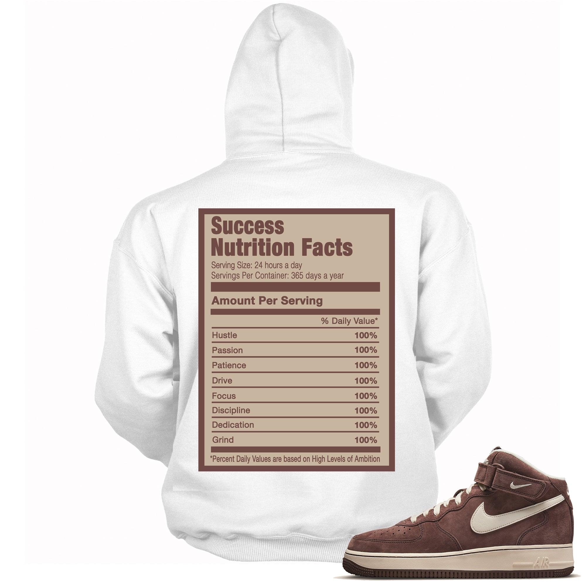 Success Nutrition Hoodie Nike Air Force 1 Mid QS Chocolate Sneakers photo