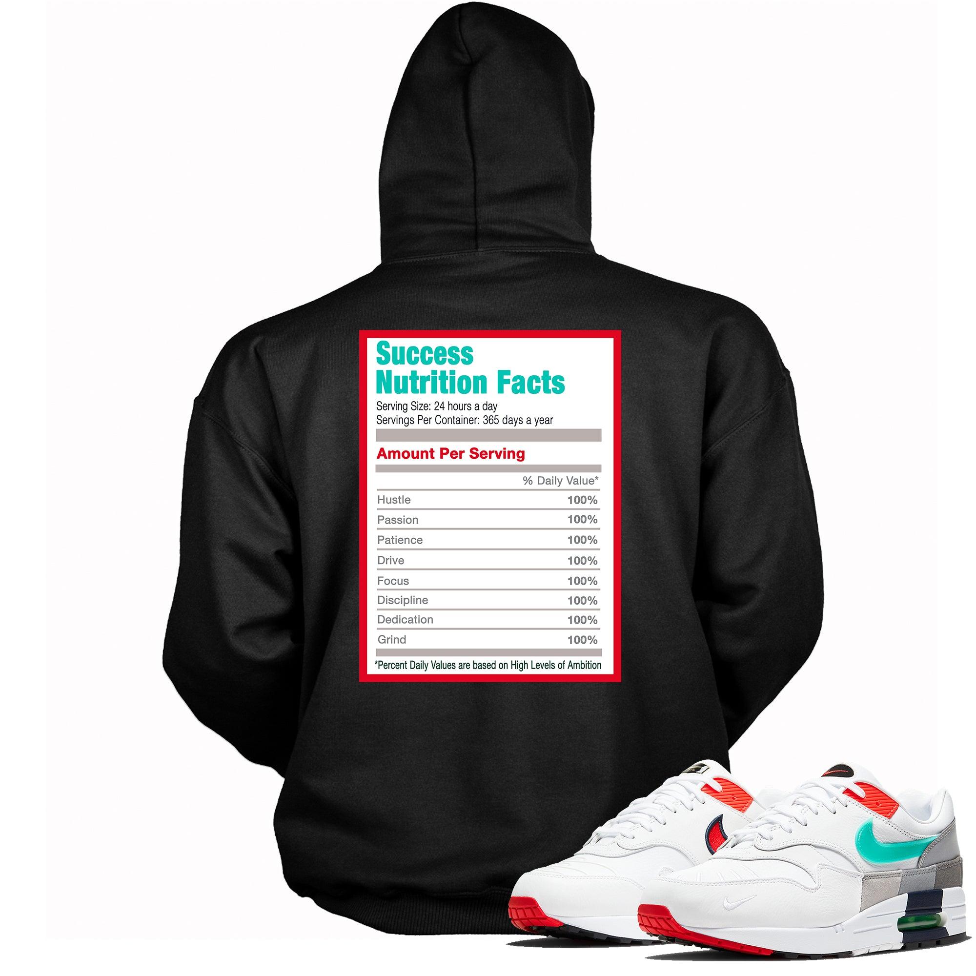Black Success Nutrition Facts Hoodie Nike Air Max 1 Evolution Of Icons photo