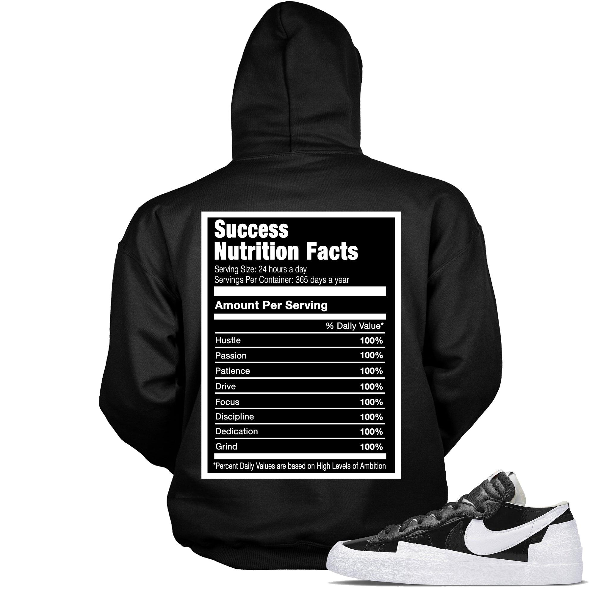 Success Nutrition Sneaker Sweatshirt Nike Blazer Low Sacai Black Patent Leather photo