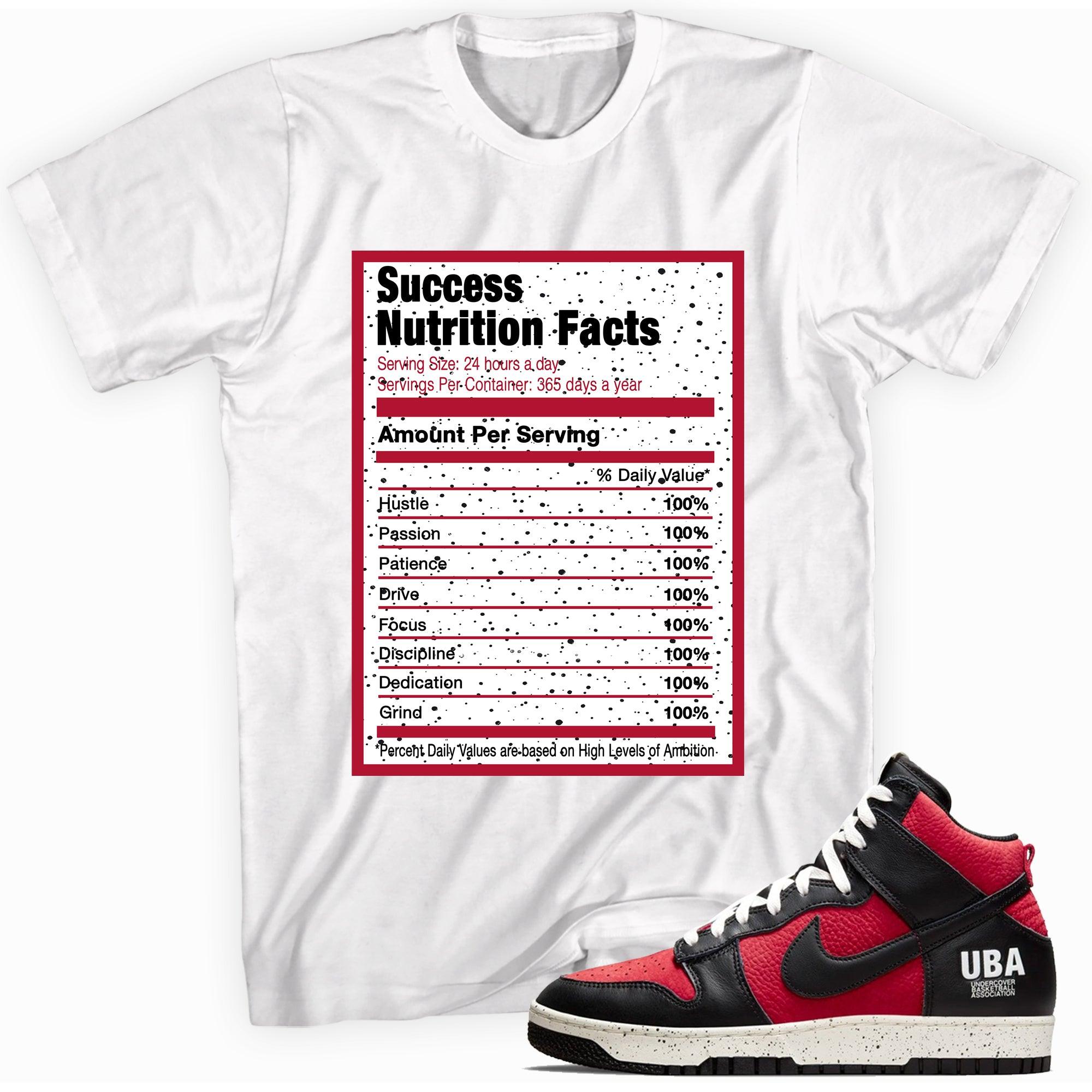 Success Nutrition Sneaker Tee Nike Dunk High 1985 Undercover UBA photo