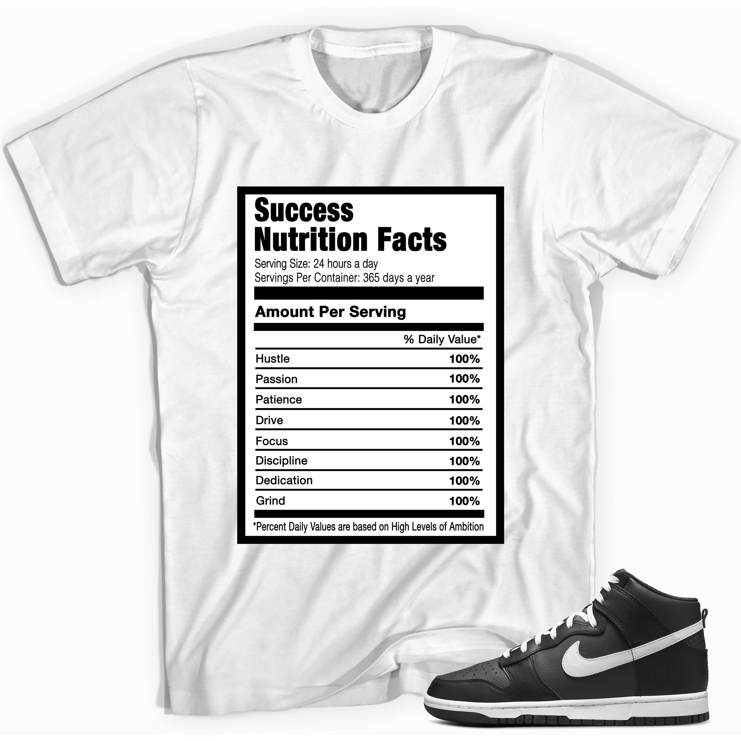 Success Nutrition Shirt Nike Dunk High Anthracite White photo