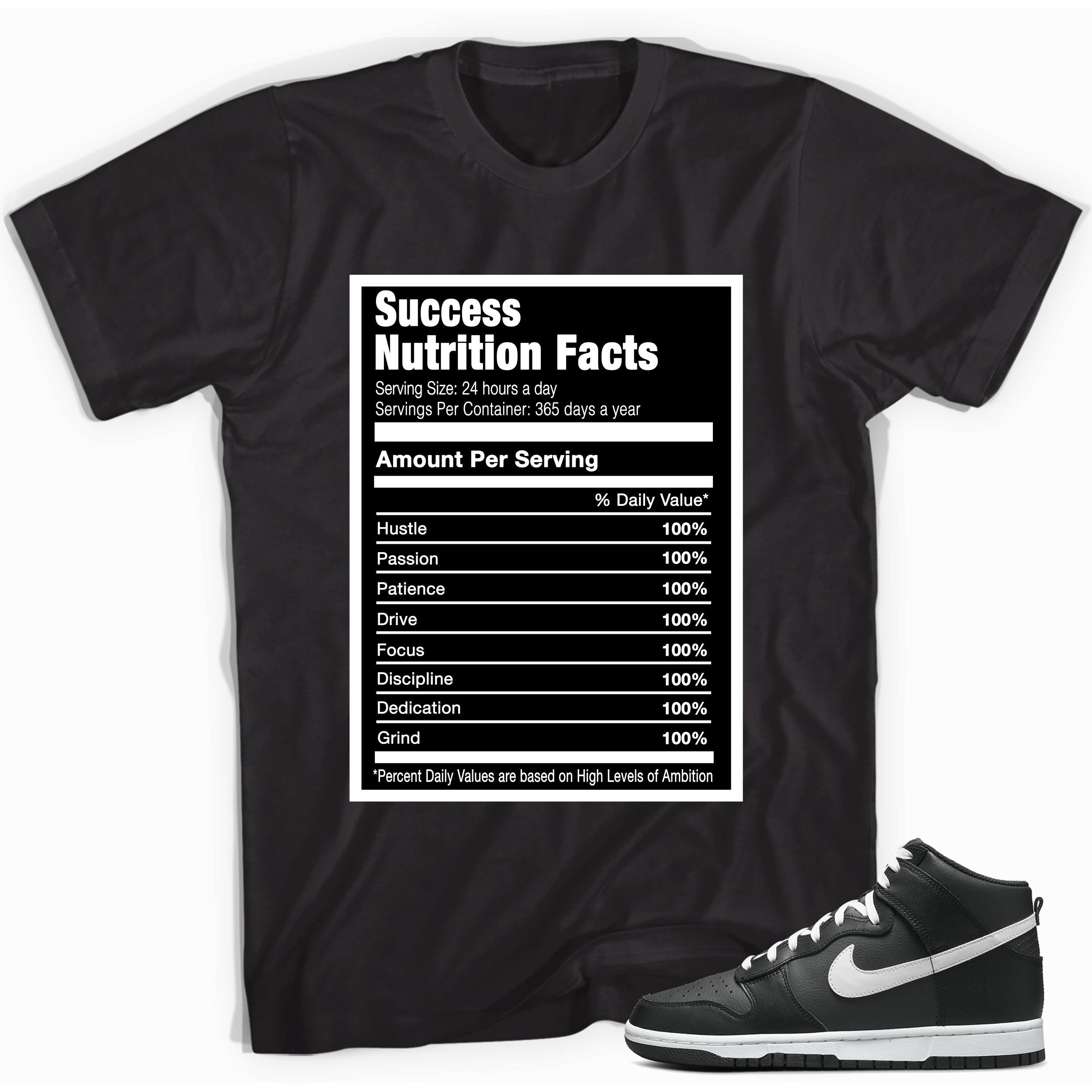 Success Nutrition Sneaker Tee Nike Dunk High Anthracite White photo