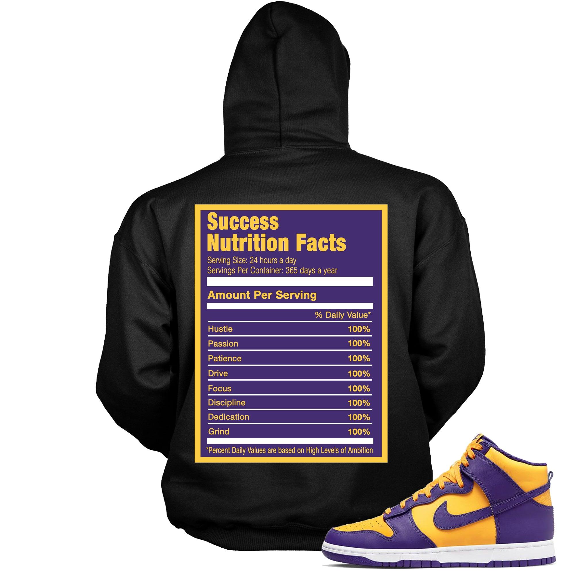 Success Nutrition Sneaker Sweatshirt Nike Dunk High Lakers photo