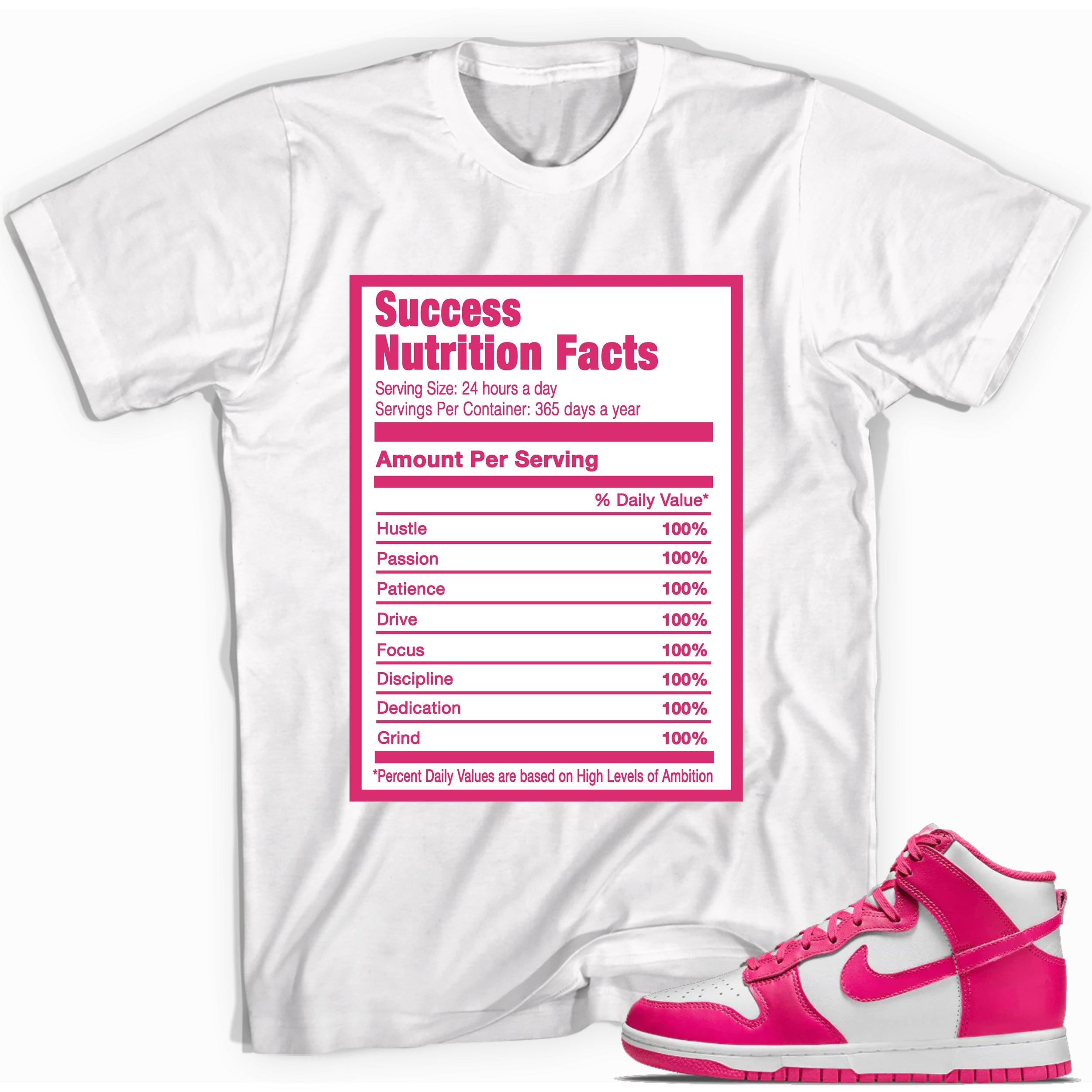Success Nutrition Sneaker Tee Nike Dunk High Pink Prime photo