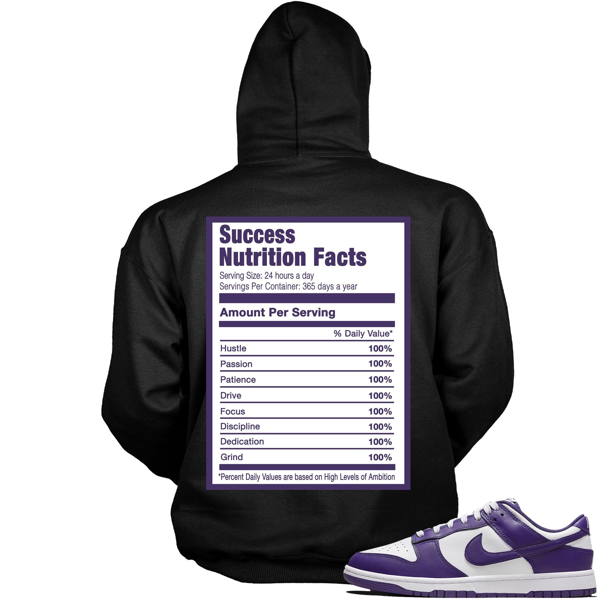 Success Nutrition Sneaker Sweatshirt Nike Dunk Low Championship Court Purple photo