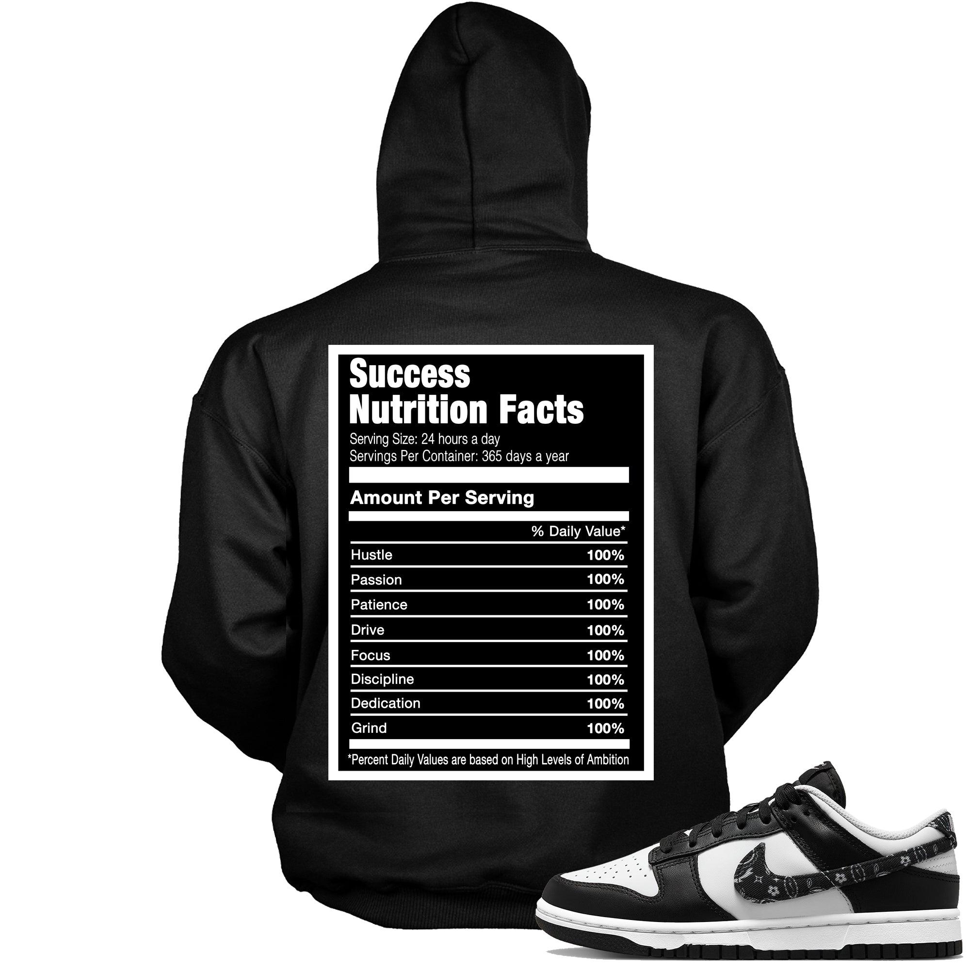 Nike Dunk Low Essential Black Paisley Hoodie - Success Nutrition - Sneaker Shirts Outlet