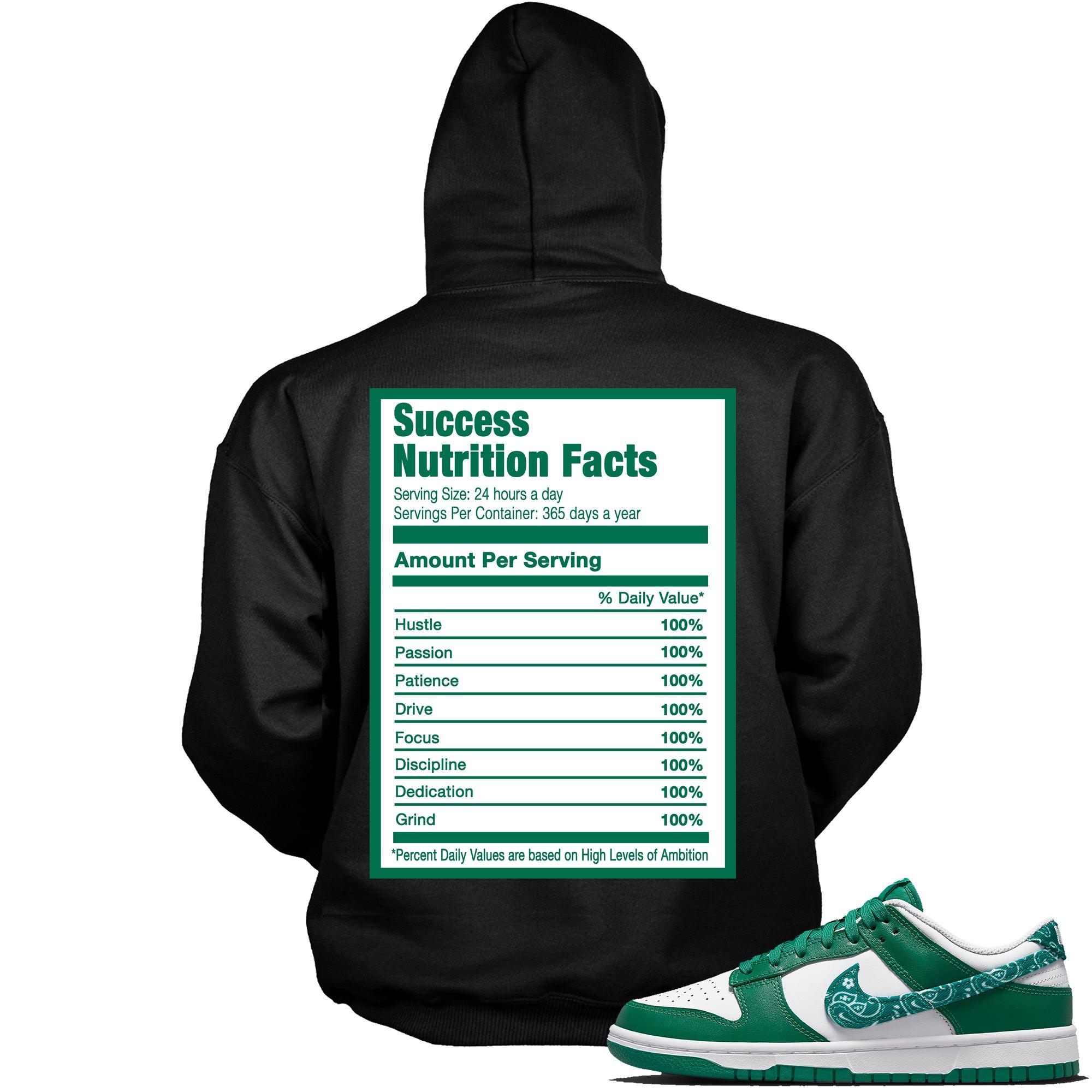 Success Nutrition Sneaker Sweatshirt Dunk Low Essential Paisley Pack Green photo