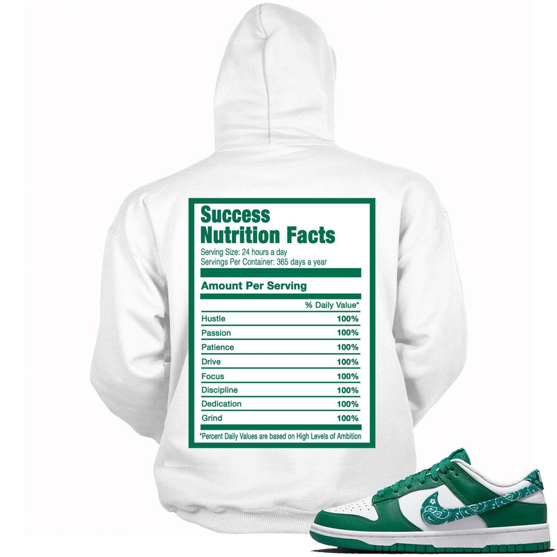 Success Nutrition Hoodie Dunk Low Essential Paisley Pack Green photo