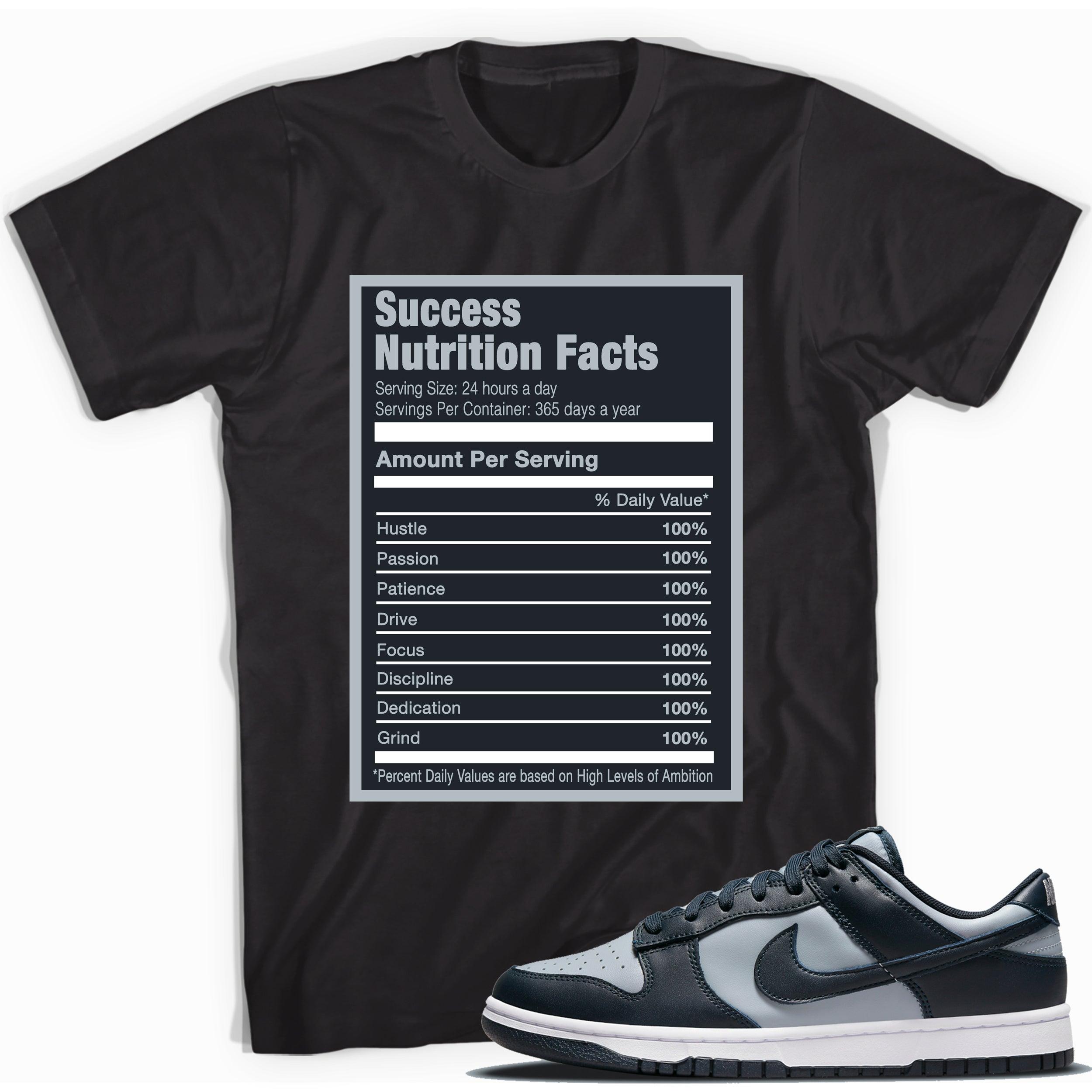 Success Nutrition Facts Shirt Nike Dunk Low Georgetown photo