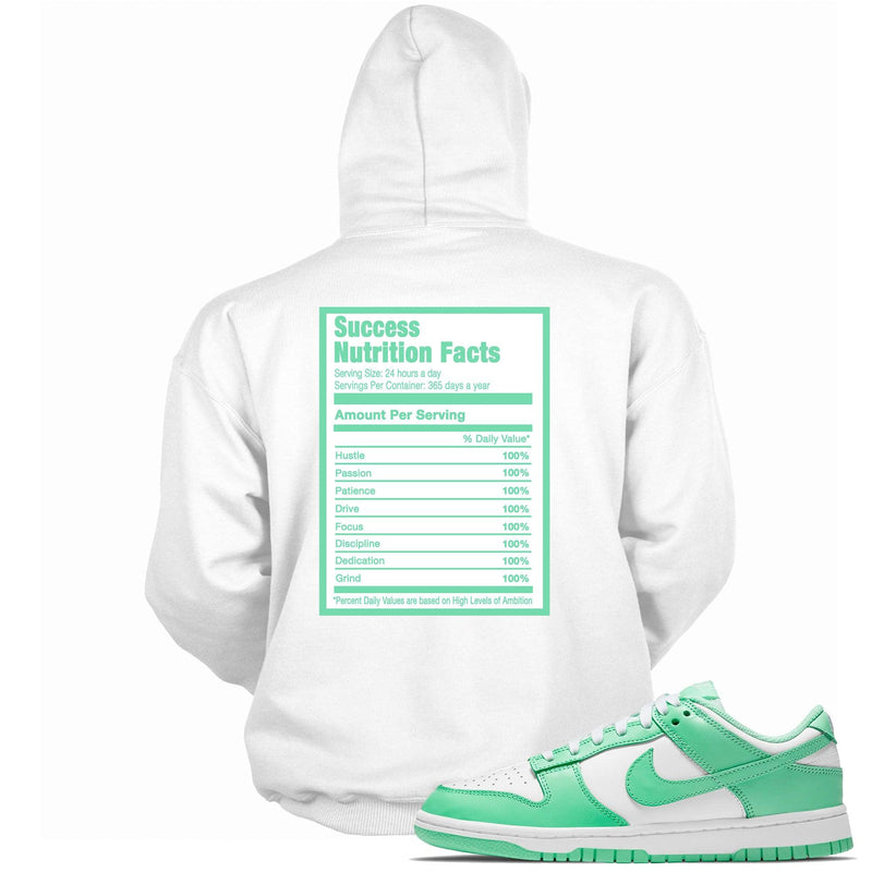 Success Nutrition Facts Hoodie Nike Dunk Low Green Glow photo