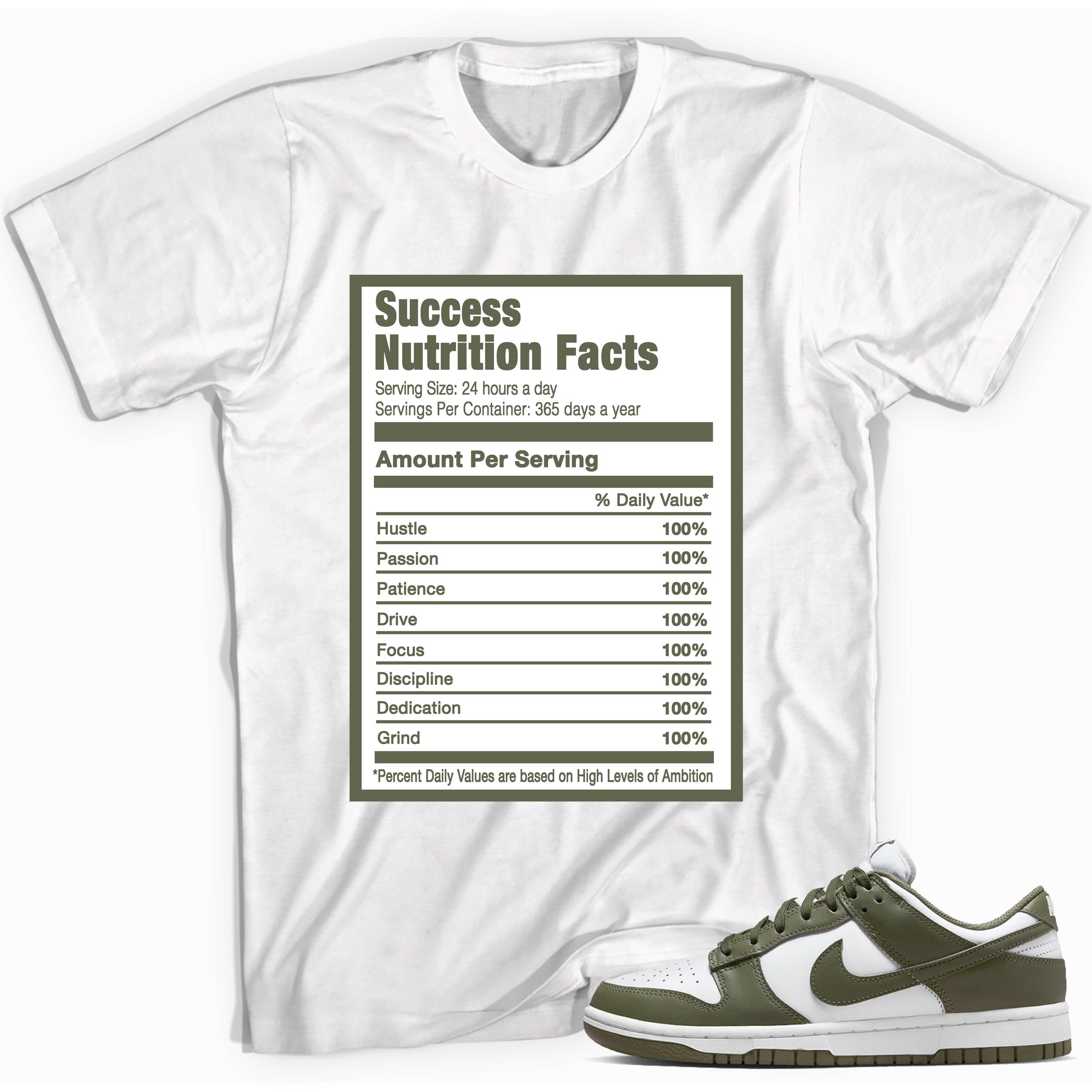 Success Nutrition Sneaker Tee Nike Dunk Low Medium Olive photo