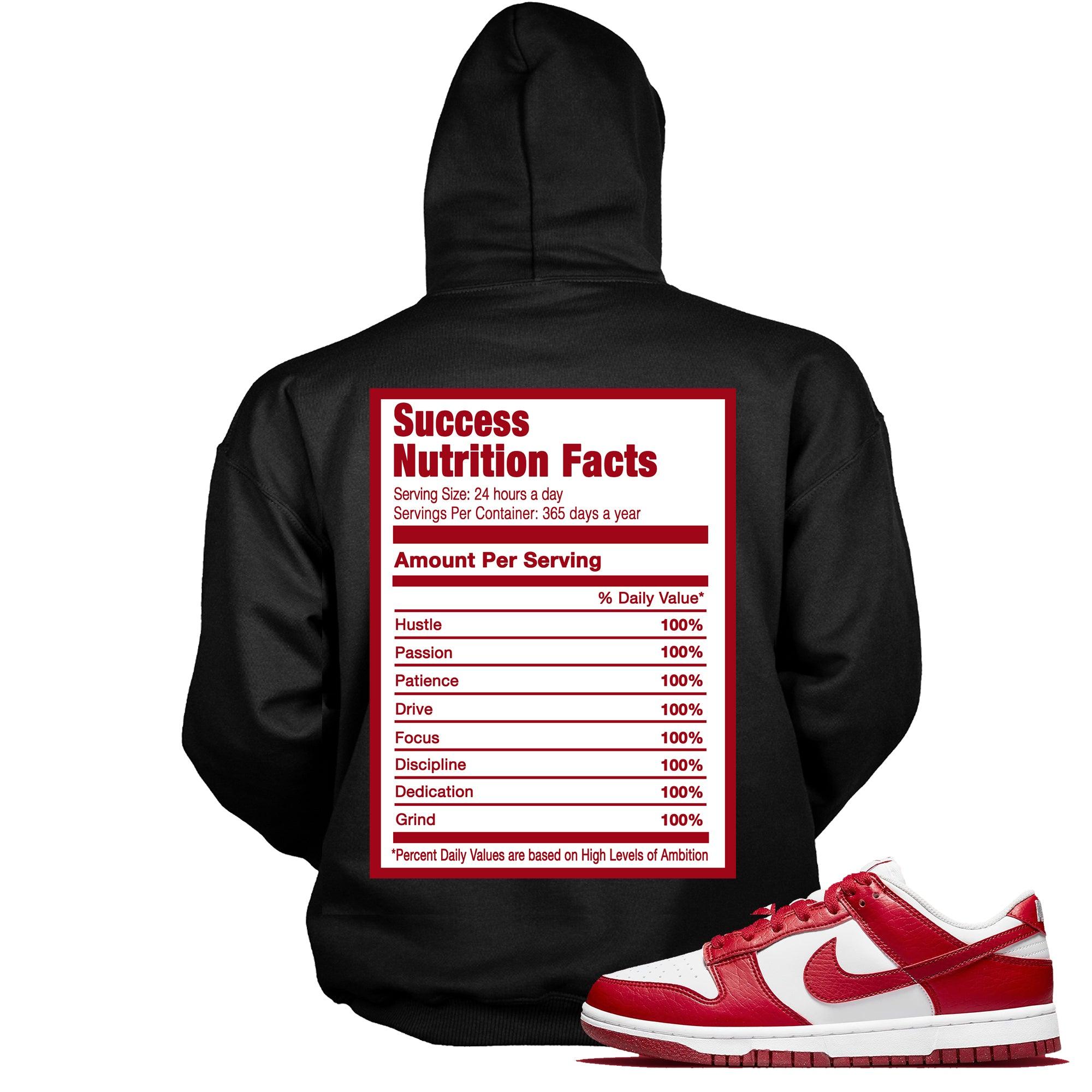 Success Nutrition Hoodie Nike Dunk Low Next Nature White Gym Red Sneakers photo
