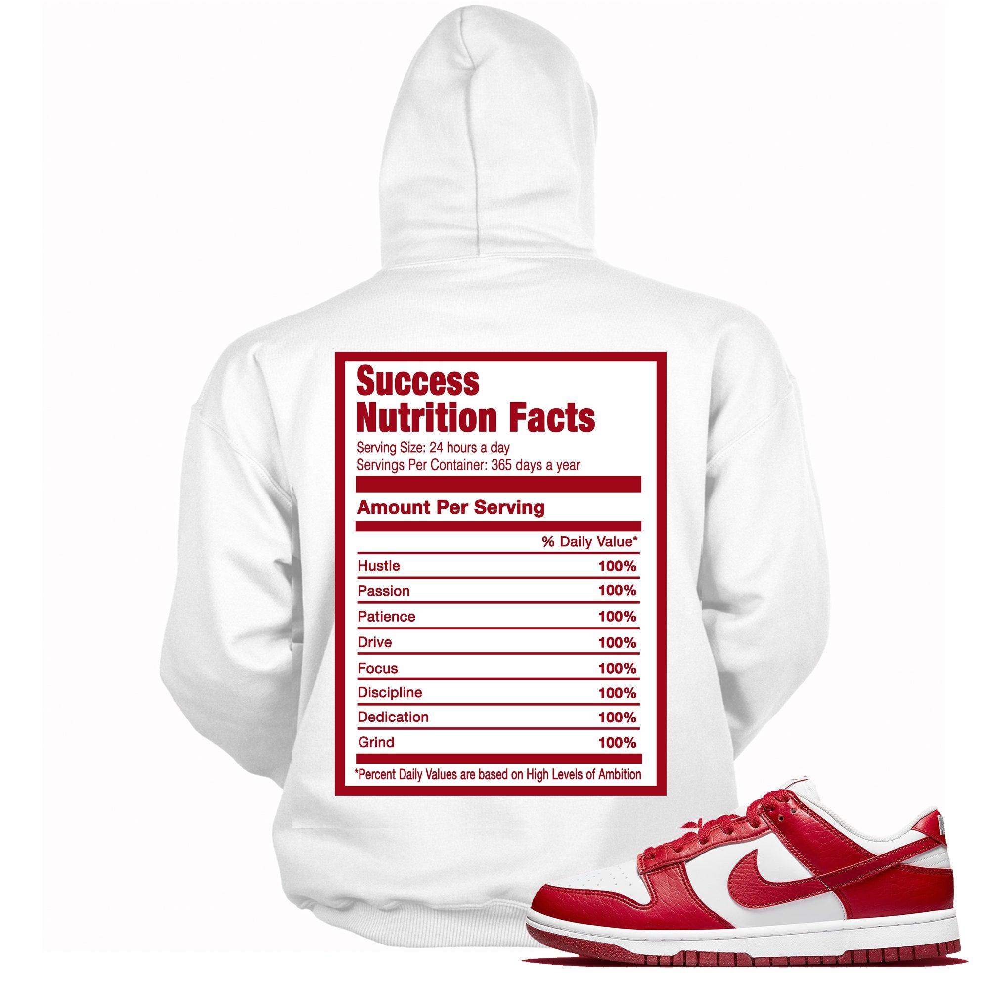 Success Nutrition Hoodie Nike Dunk Low Next Nature White Gym Red photo