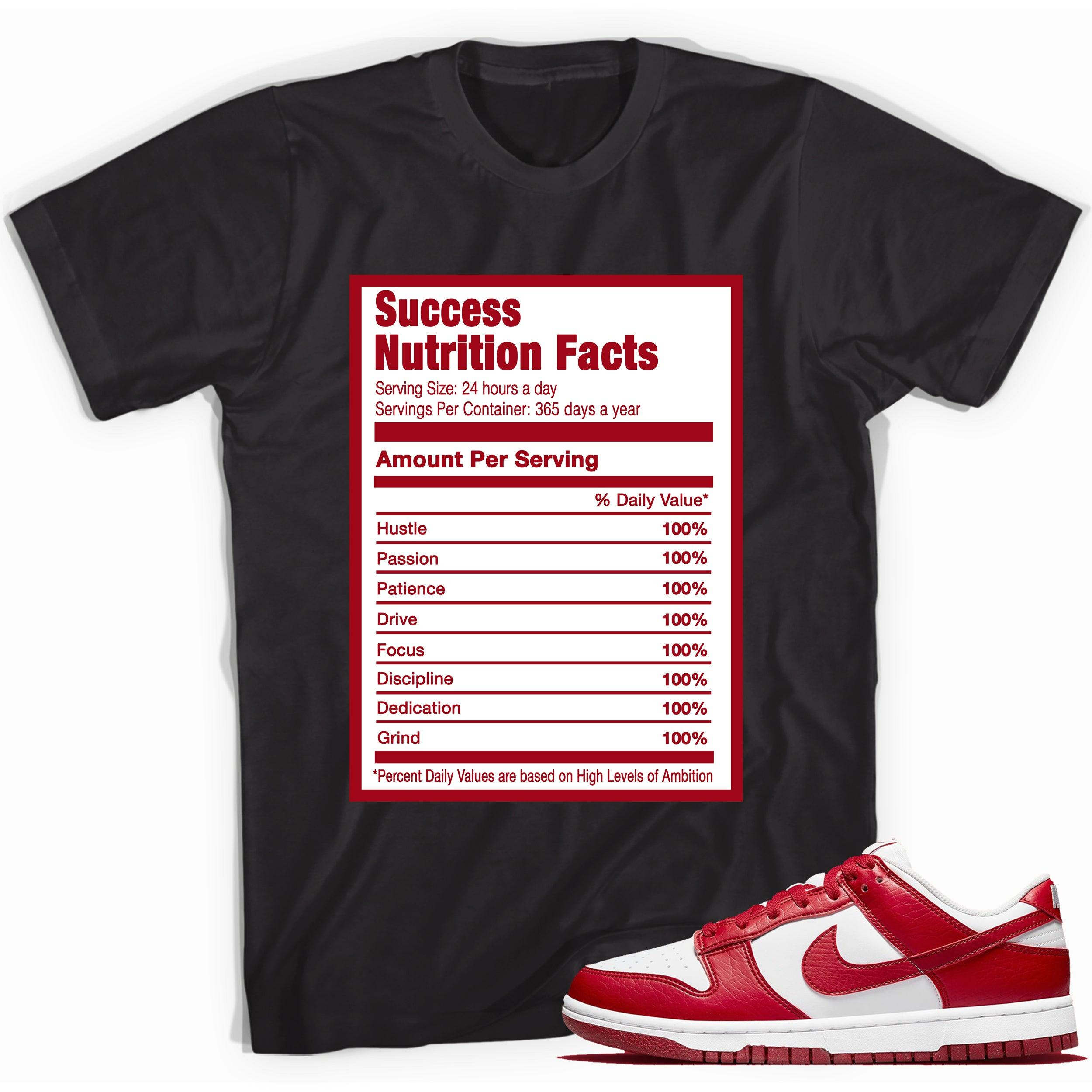 Success Nutrition Shirt Nike Dunk Low Next Nature White Gym Red photo