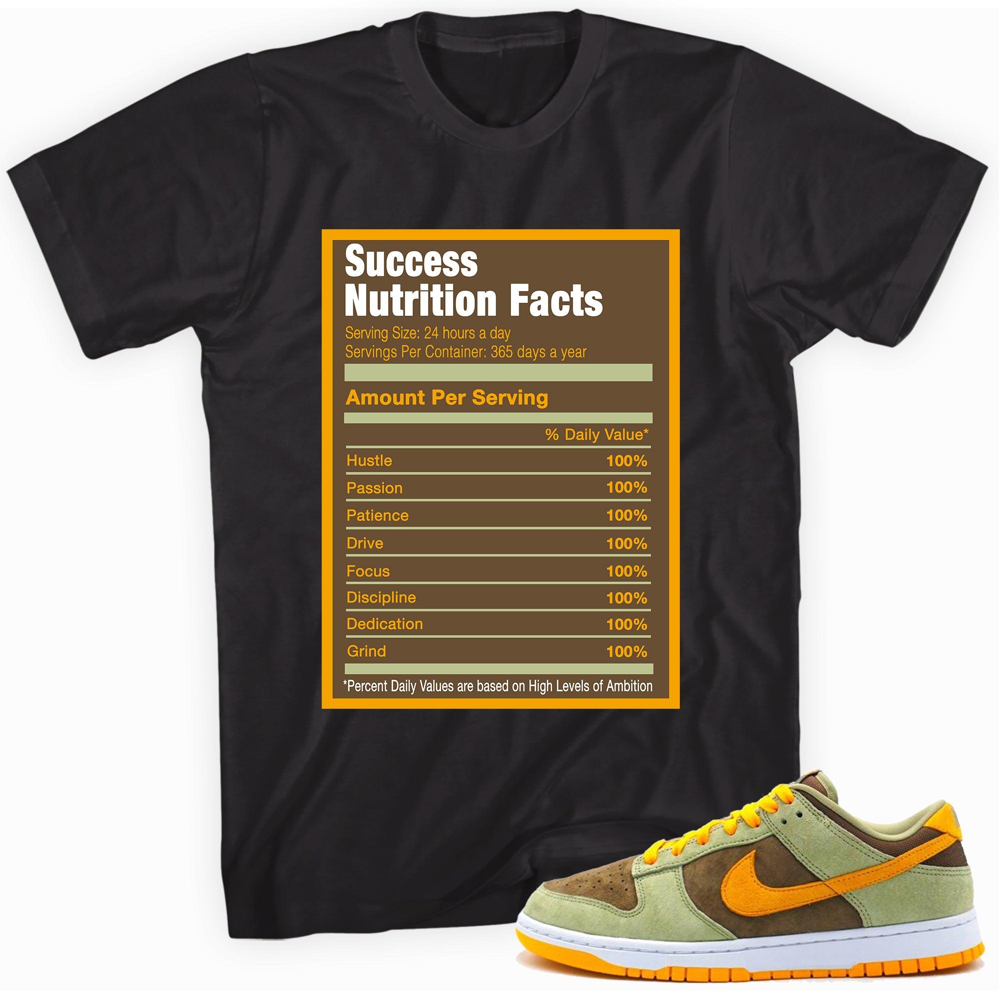 Success Nutrition Shirt Nike Dunk Low Olive Brown Orange photo