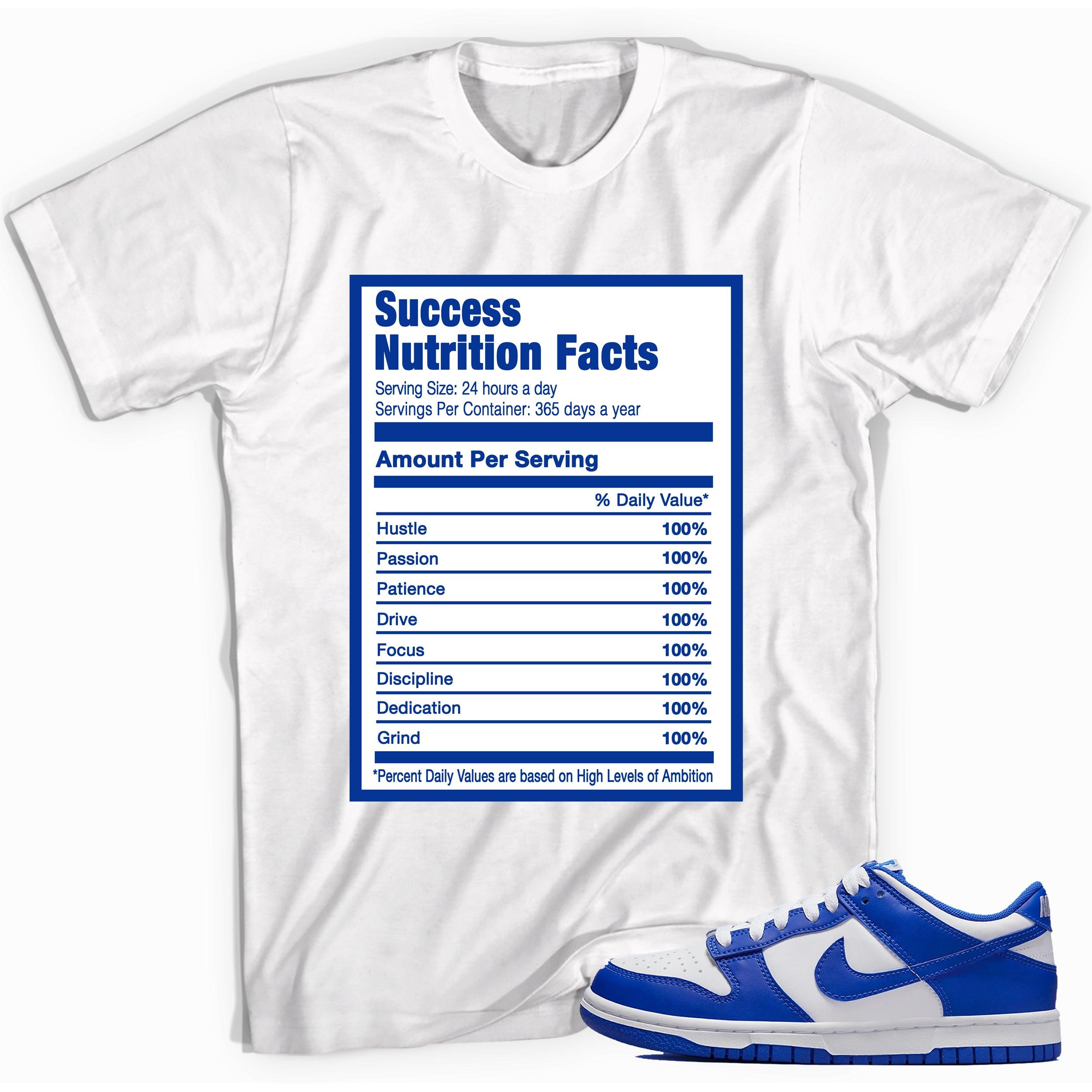 Success Nutrition Sneaker Tee Nike Dunk Low Racer Blue photo