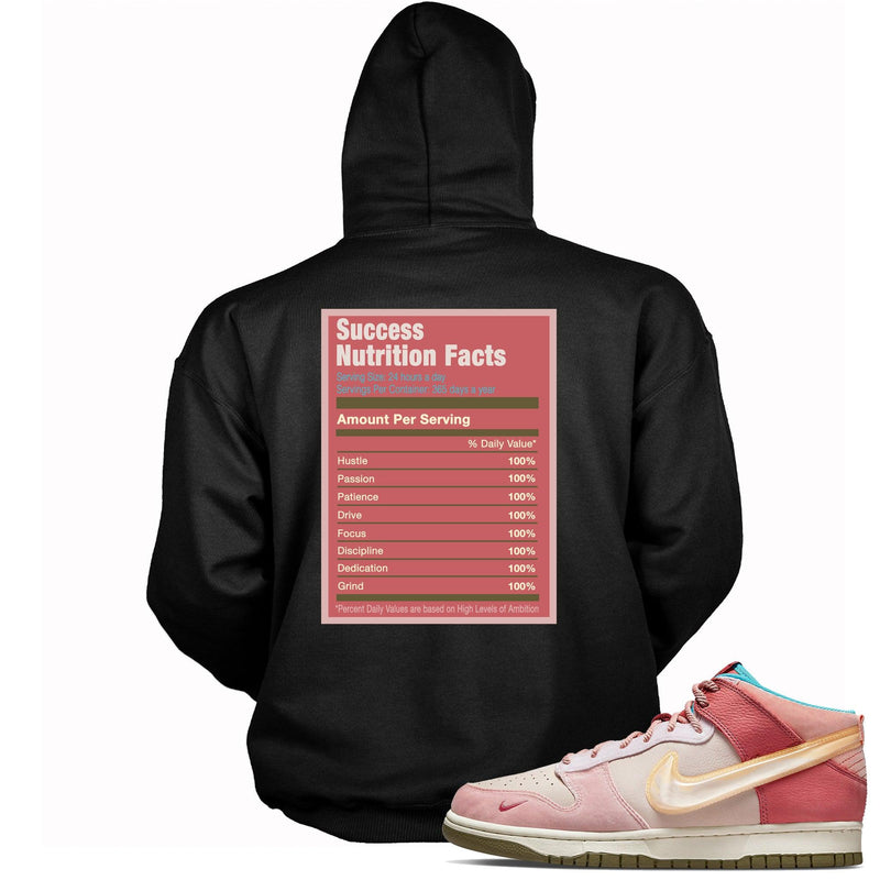 Success Nutrition Hoodie Dunks Mid Social Status Free Lunch Strawberry Milk Sneakers photo