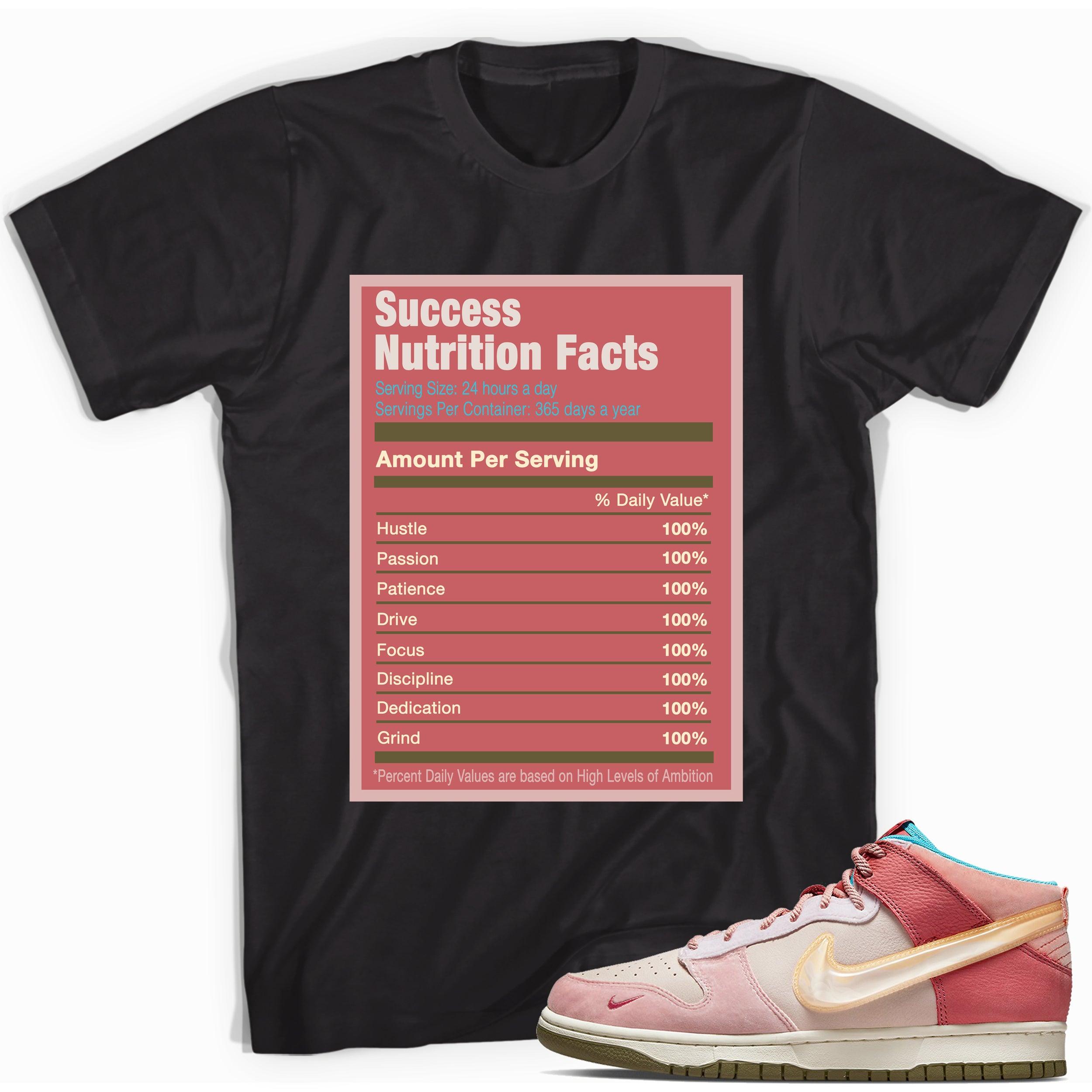 Success Nutrition Shirt Dunks Mid Social Status Free Lunch Strawberry Milk photo