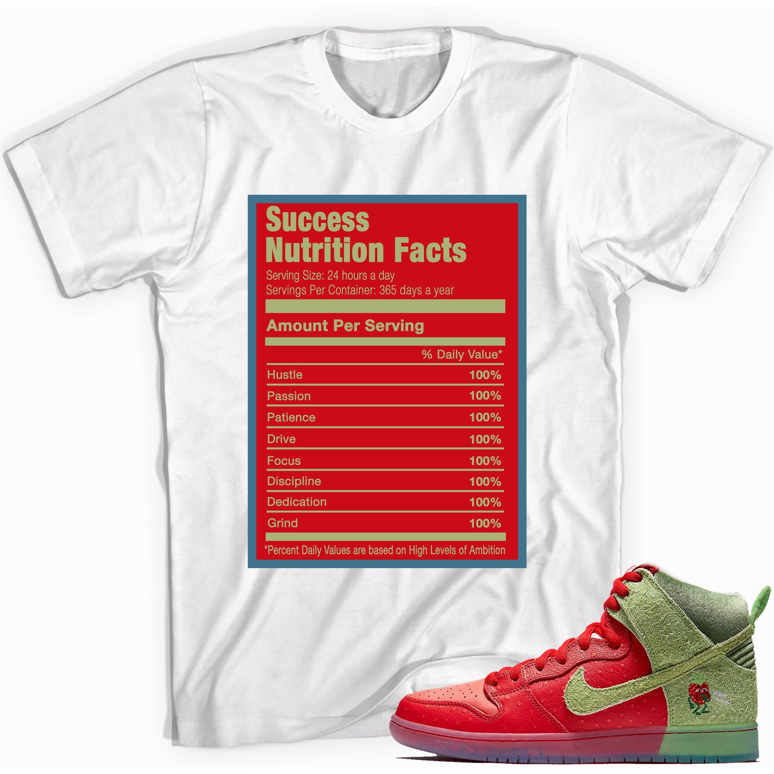 Success Nutrition Sneaker Tee Nike SB Dunk High Strawberry Cough photo