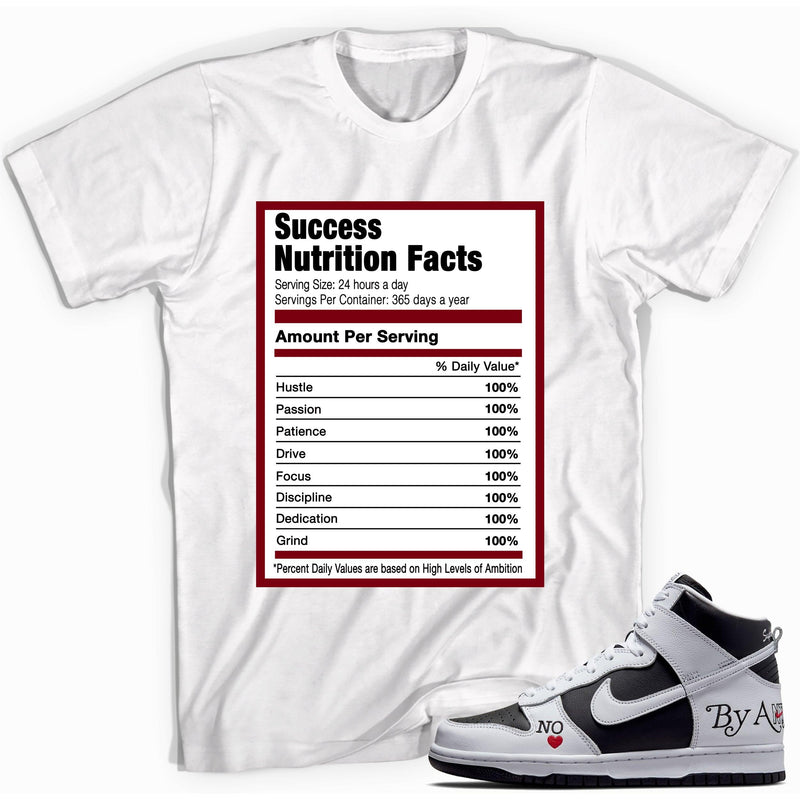 Success Nutrition Tee Nike SB Dunk High Supreme By Any Means Black photo