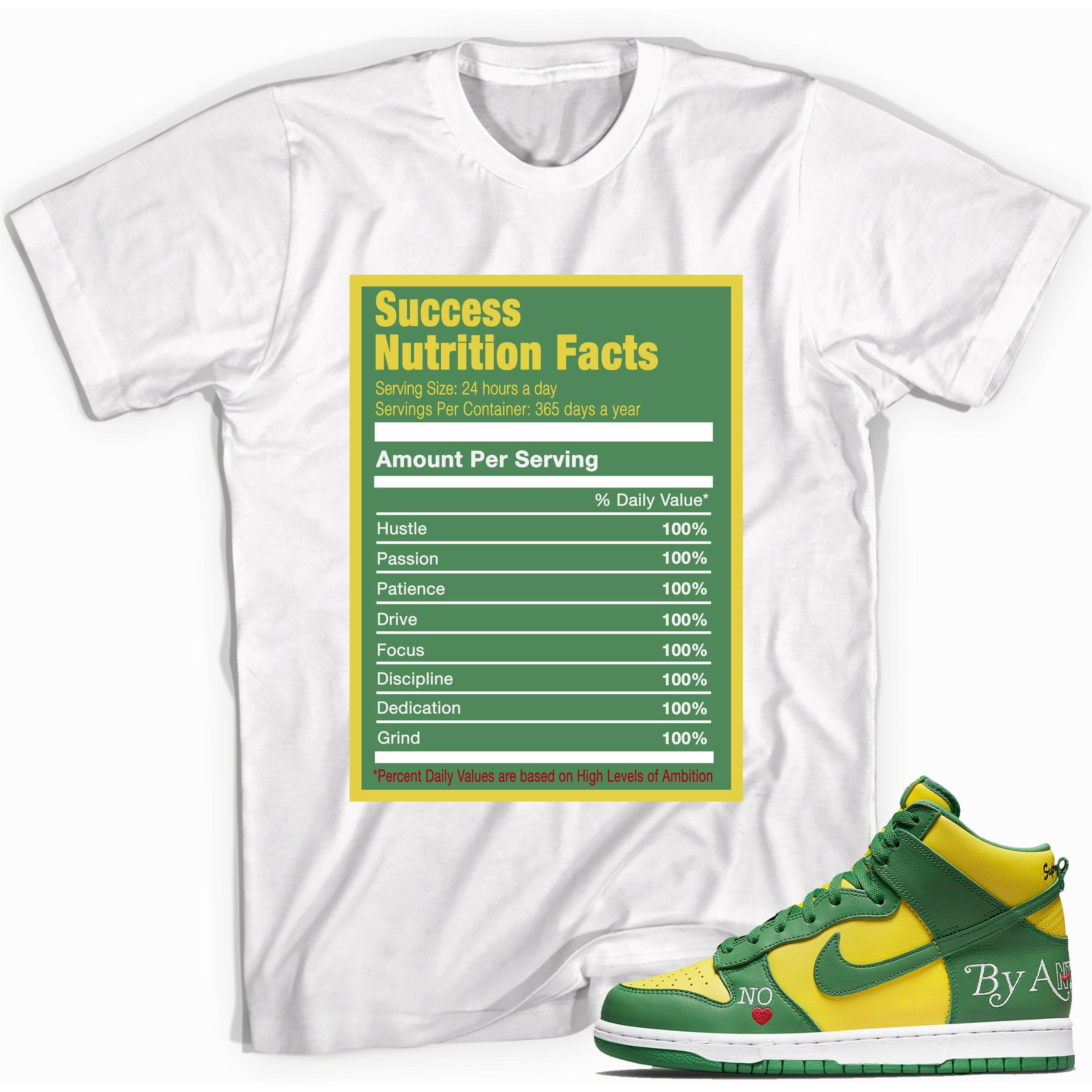 Success Nutrition Sneaker Tee Nike SB Dunk High Supreme By Any Means Brazil photo