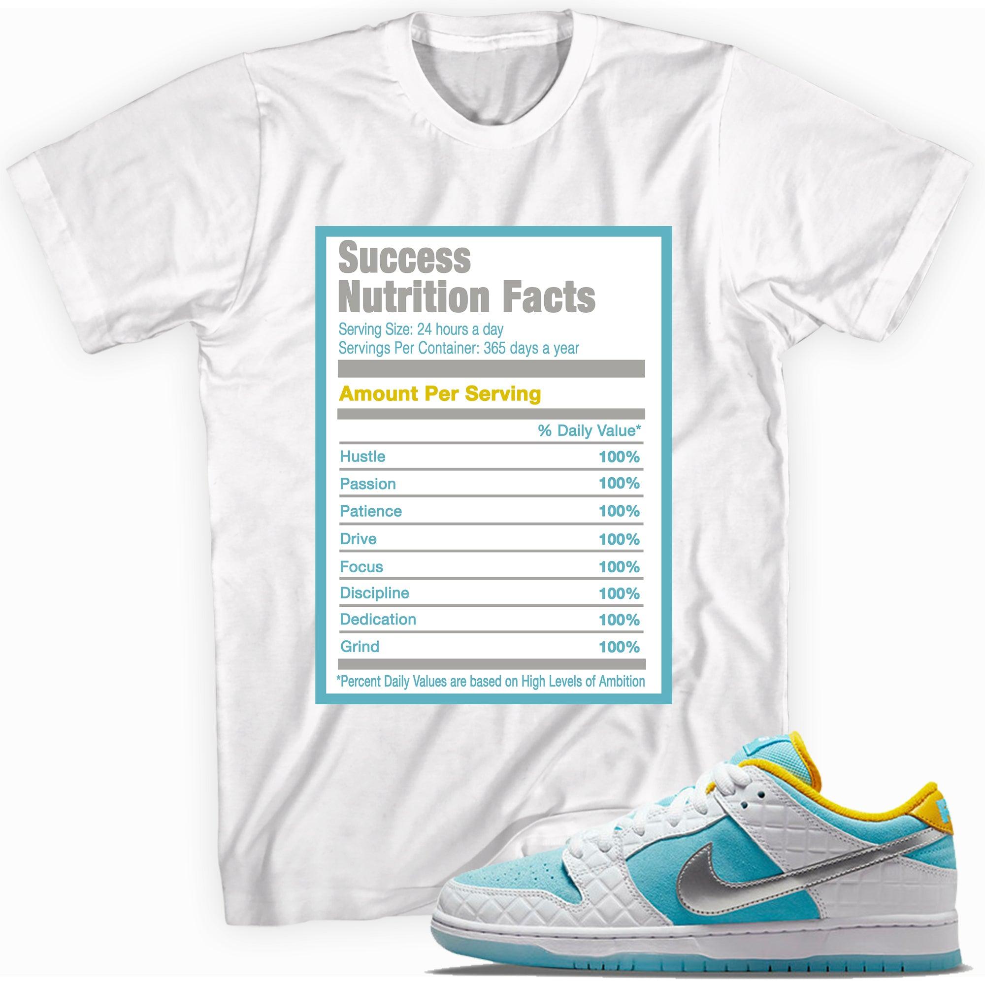 Success Nutrition Sneaker Tee Nike SB Dunk Low Pro FTC Lagoon Pulse photo