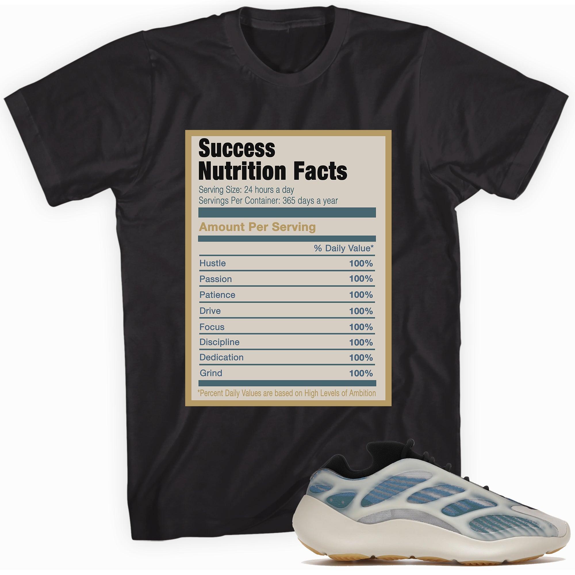 Success Nutrition Facts Shirt Yeezy 700 V3 Kyanite photo