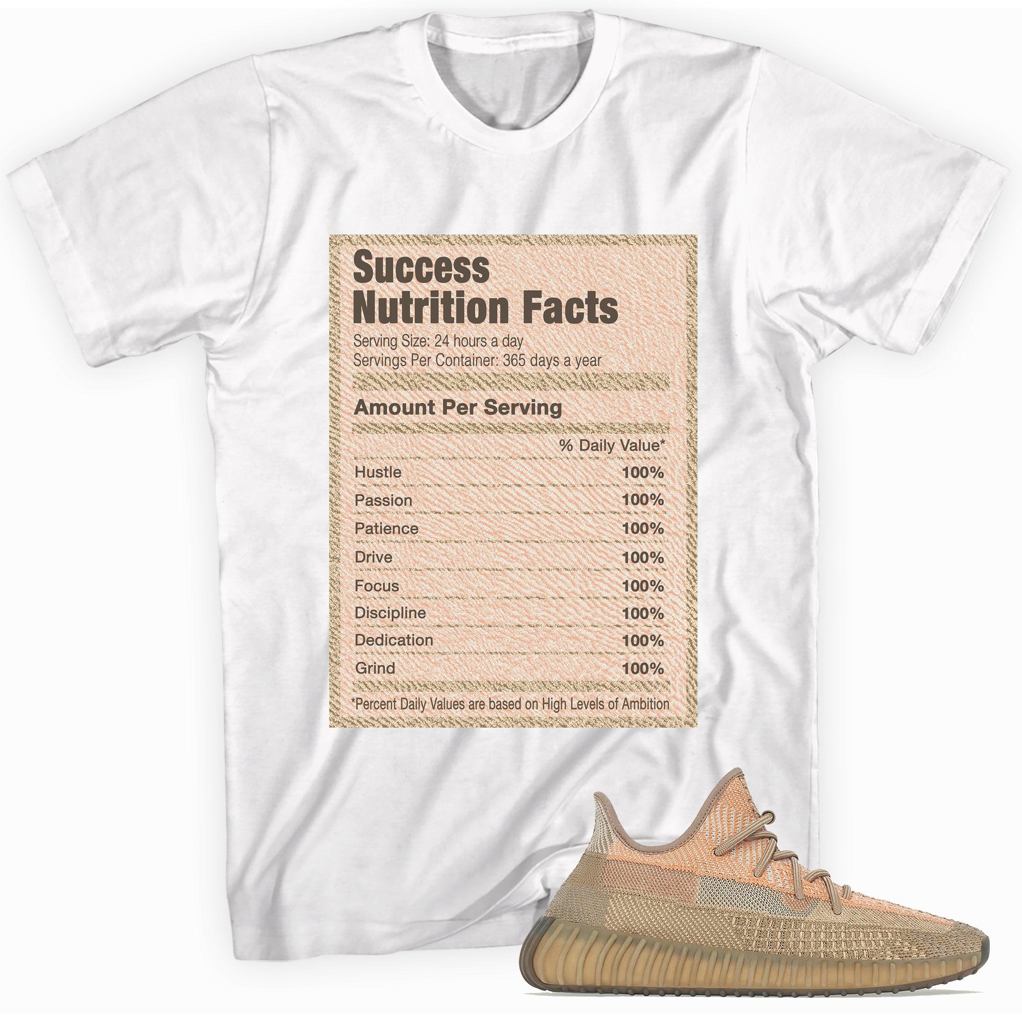 Success Nutrition Sneaker Tee Yeezy Boost 350 V2 Sand Taupe photo