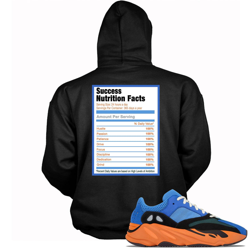Success Nutrition Facts Sneaker Sweatshirt Yeezy Boost 700 Bright Blue photo
