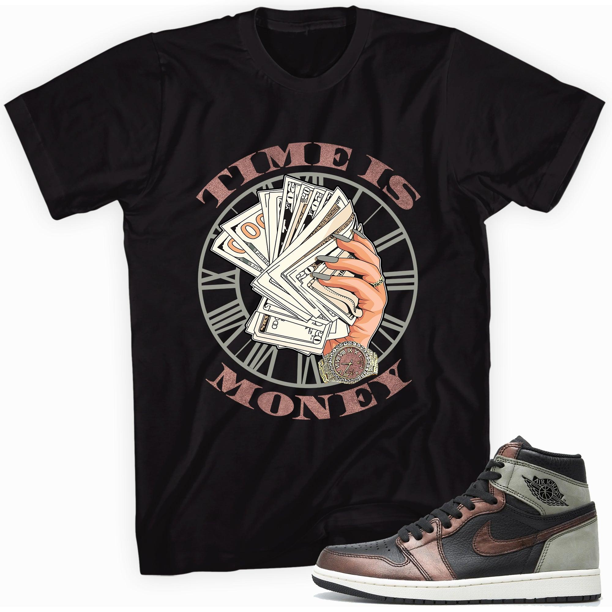 Time Is Money Sneaker Tee AJ 1s Patina photo