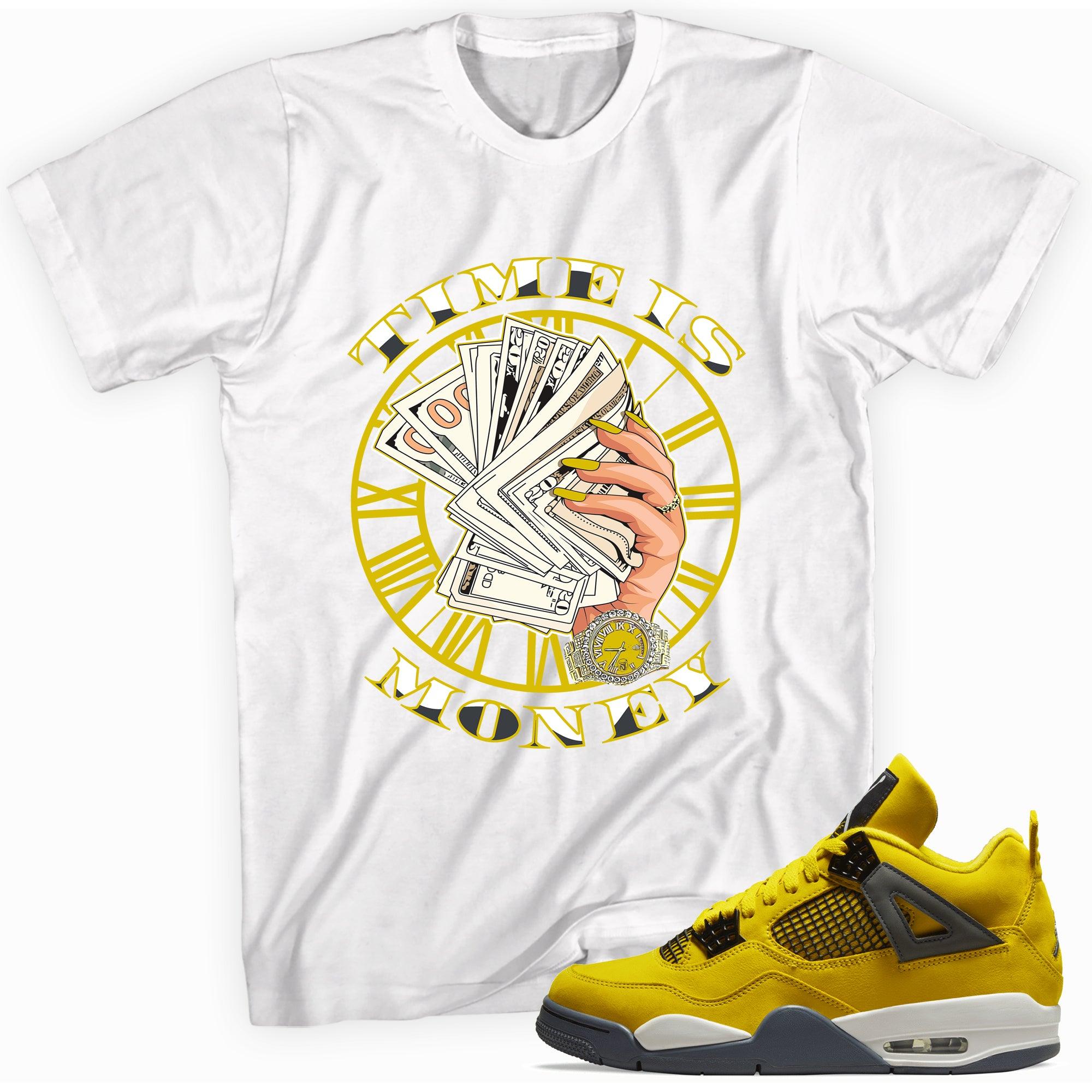 Time Is Money Shirt Air Jordan 4s Retro Lightning photo
